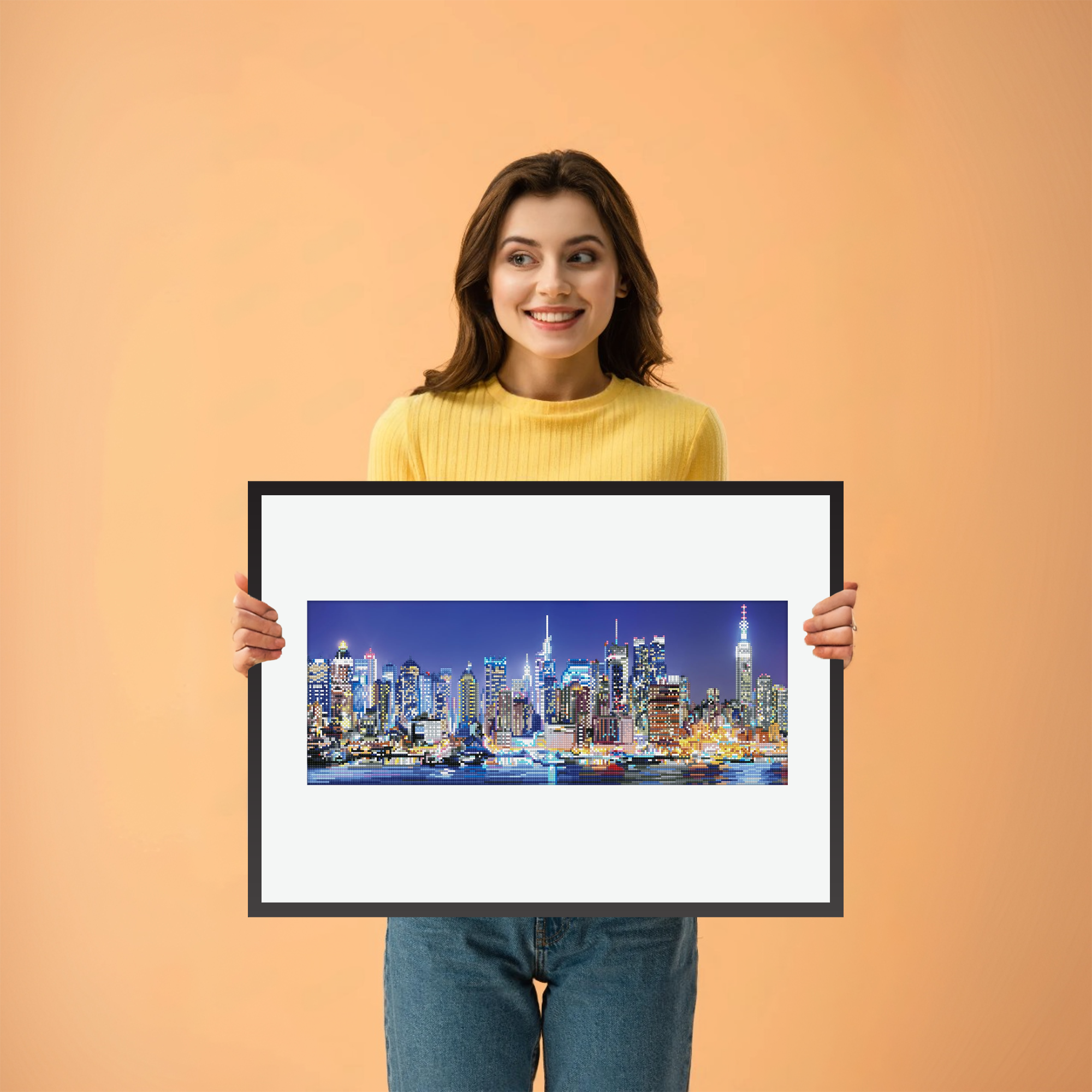 Diamond Dotz City Lights - 29.5" x 11.4"