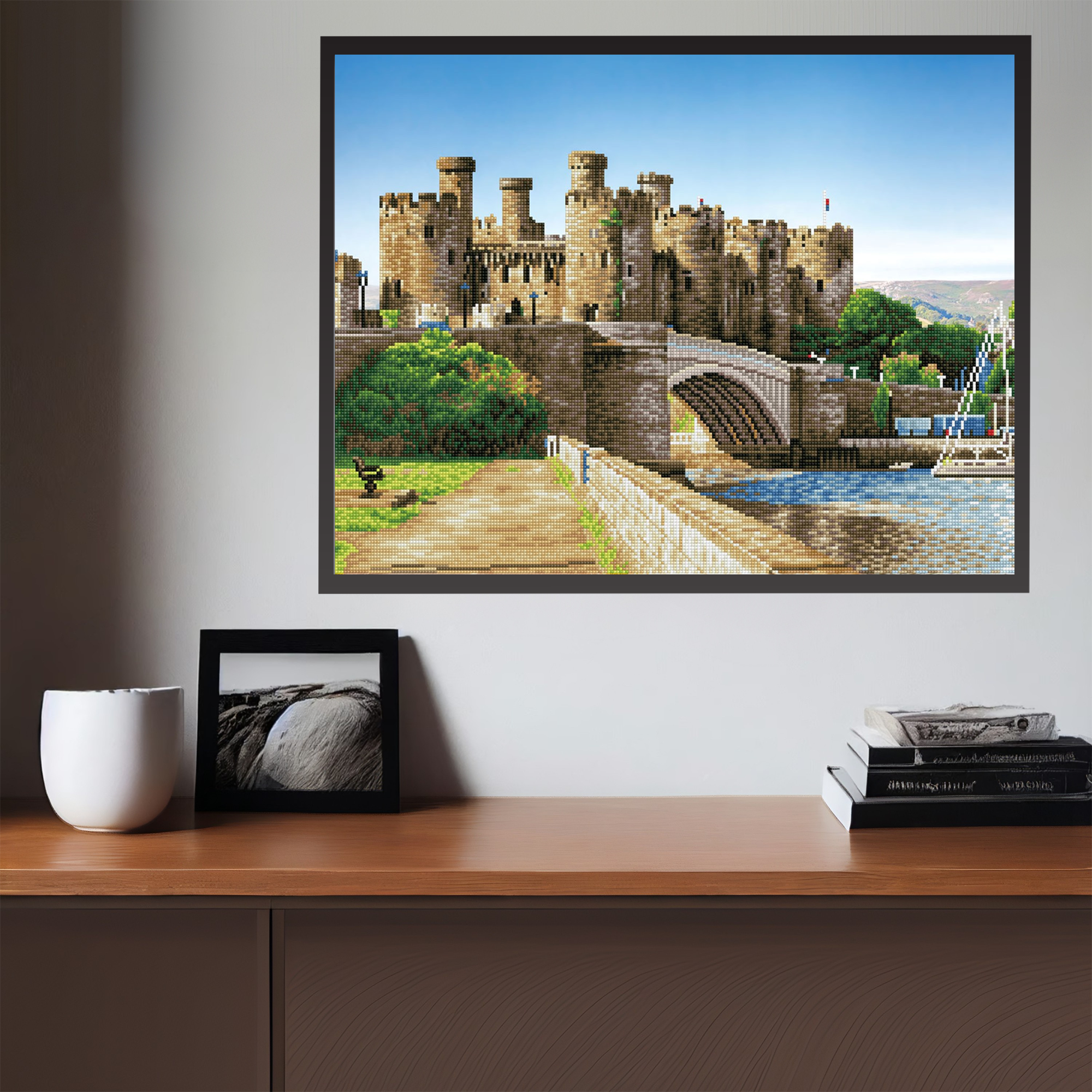 Diamond Dotz Conwy Castle Wales - 29.5" x 19.7"