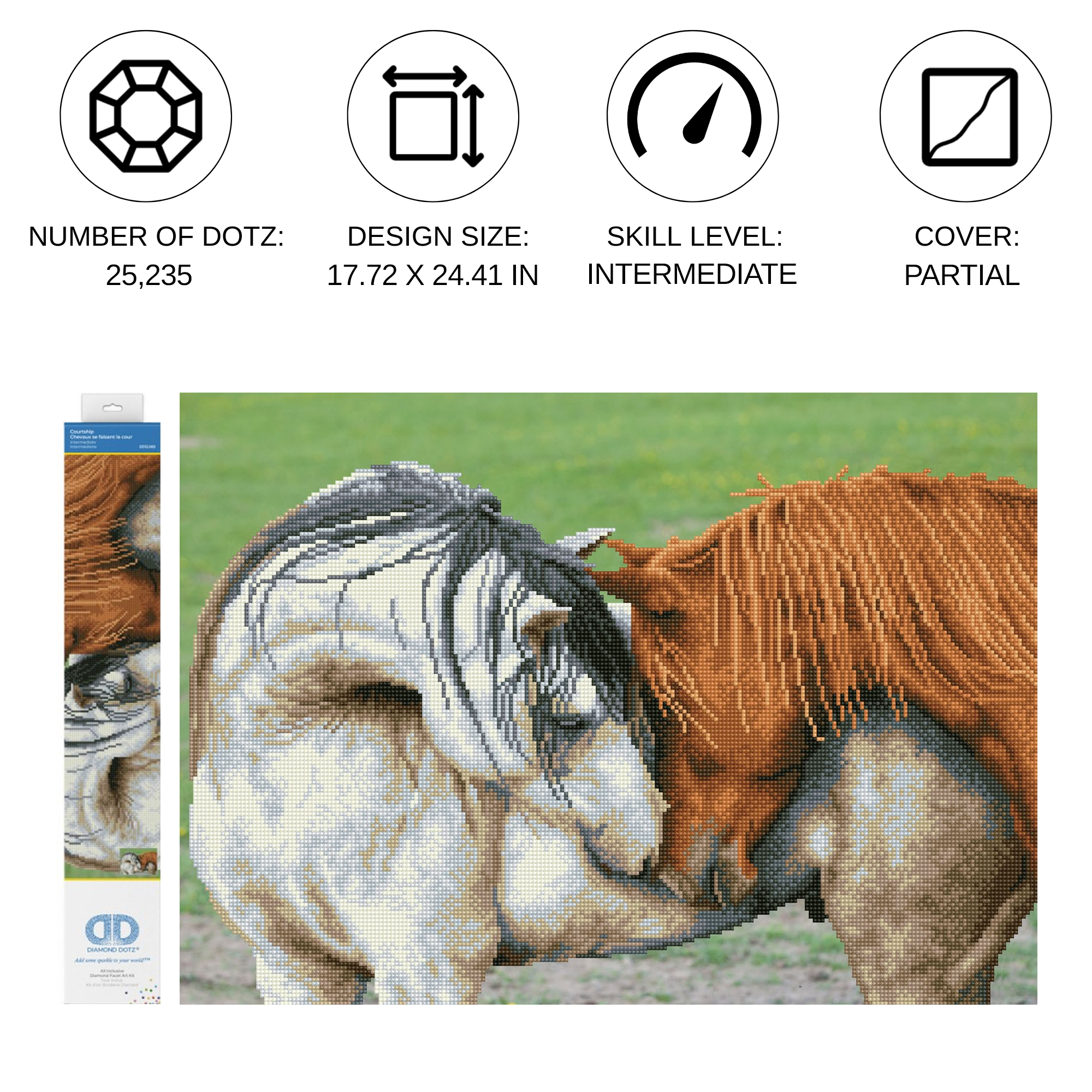 Diamond Dotz Courtship - 24.4" x 17.7"