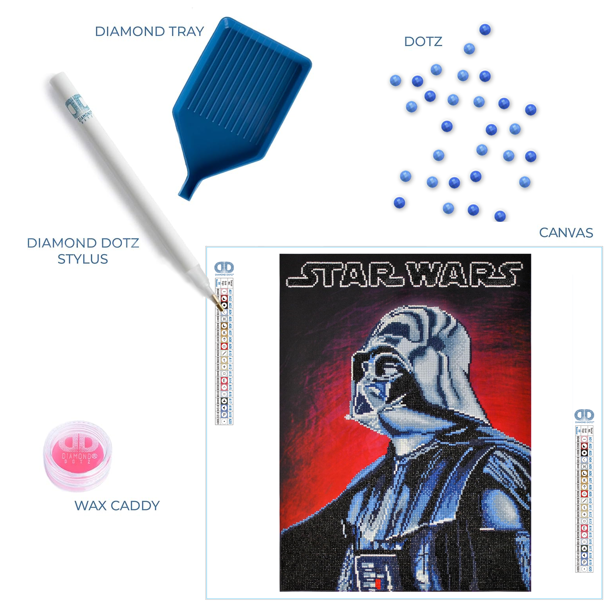 Diamond Dotz Darth Vader - 16.5" x 22.4"