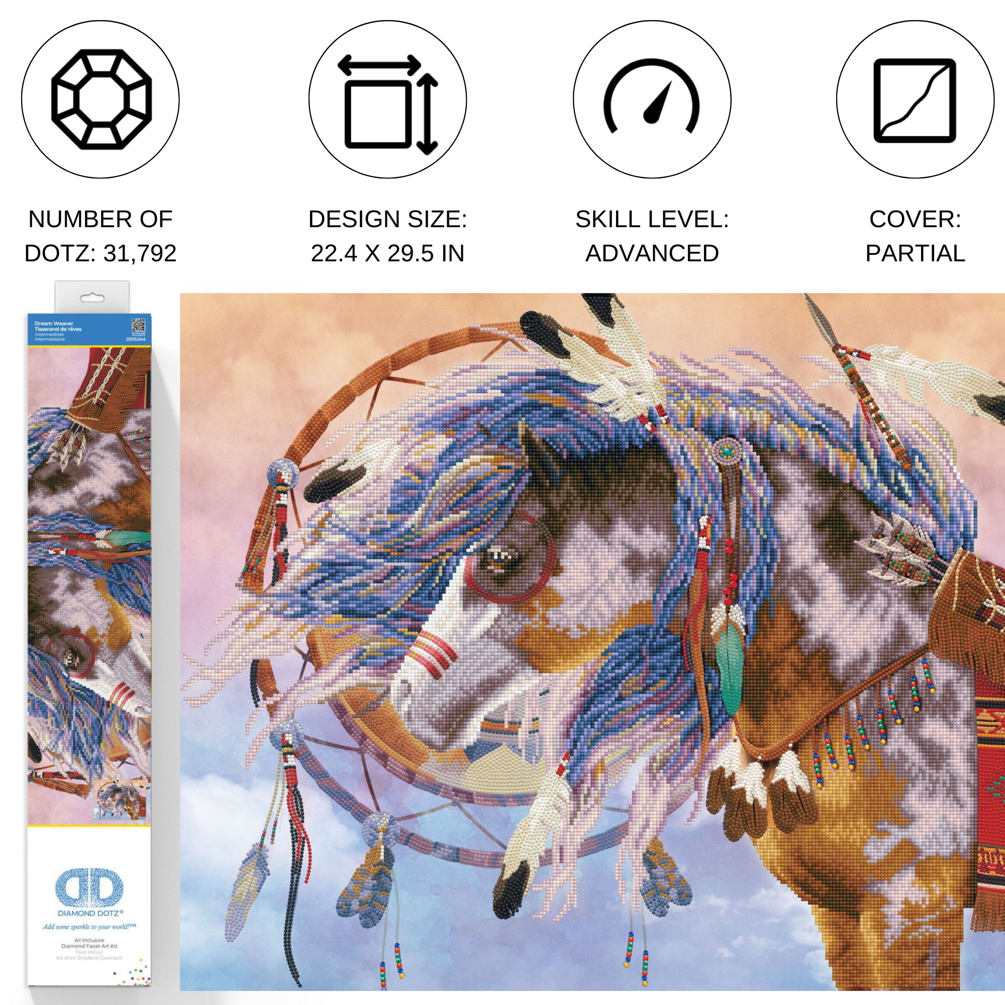 Diamond Dotz Dream Weaver - 29.5" x 22.4"