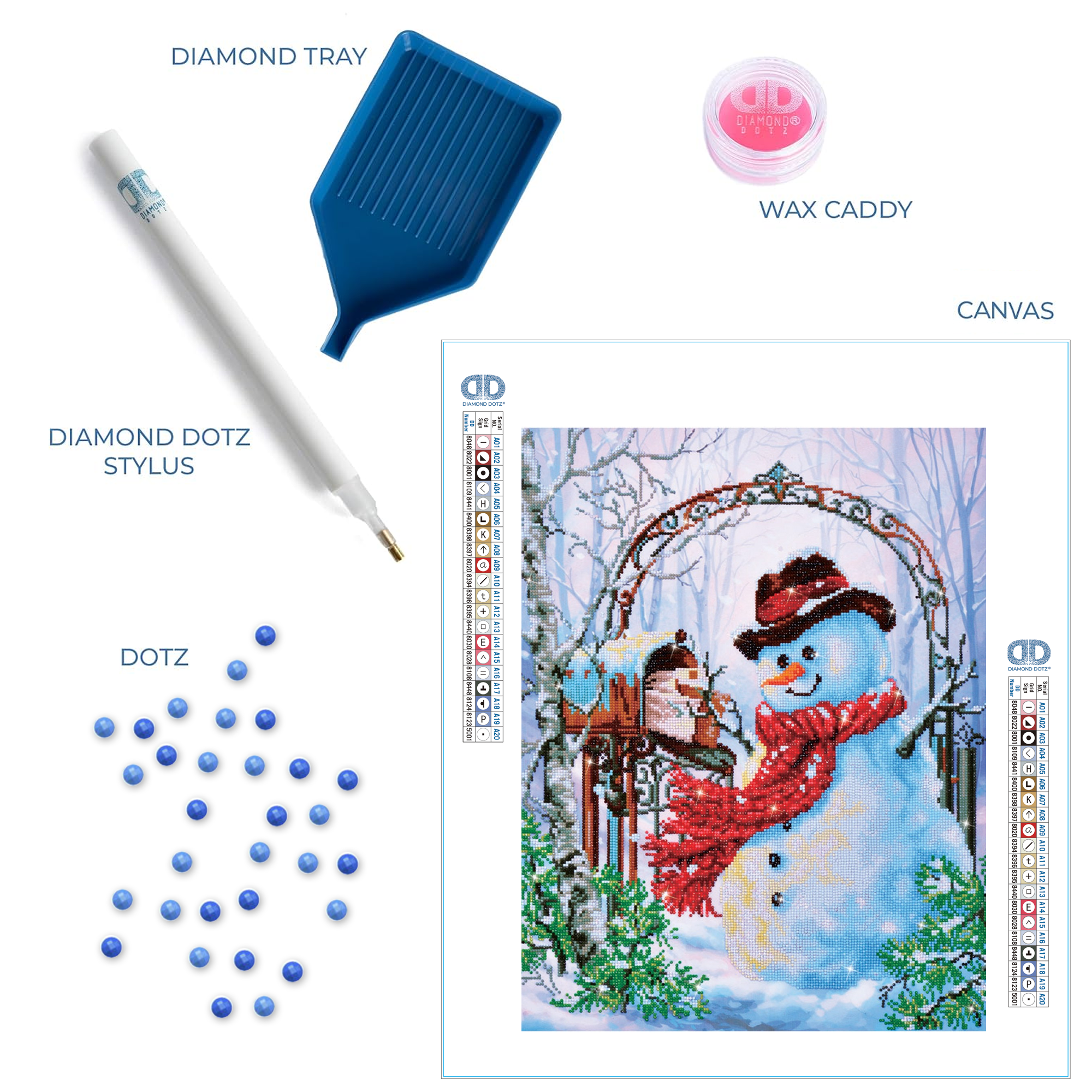 Diamond Dotz Father Snow - 19.7" x 24.4"