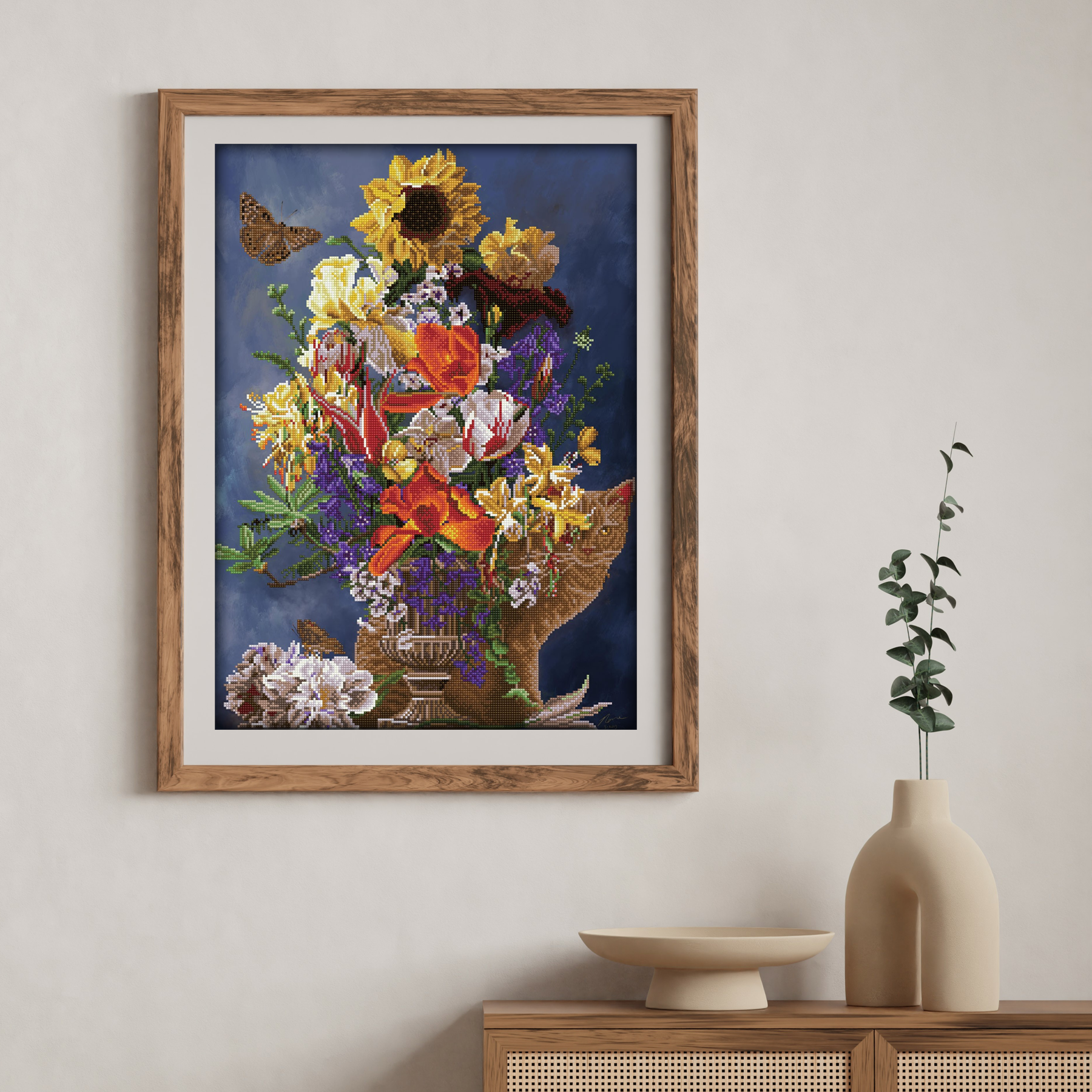Diamond Dotz Garden in Gold - 20.5" x 28.4"
