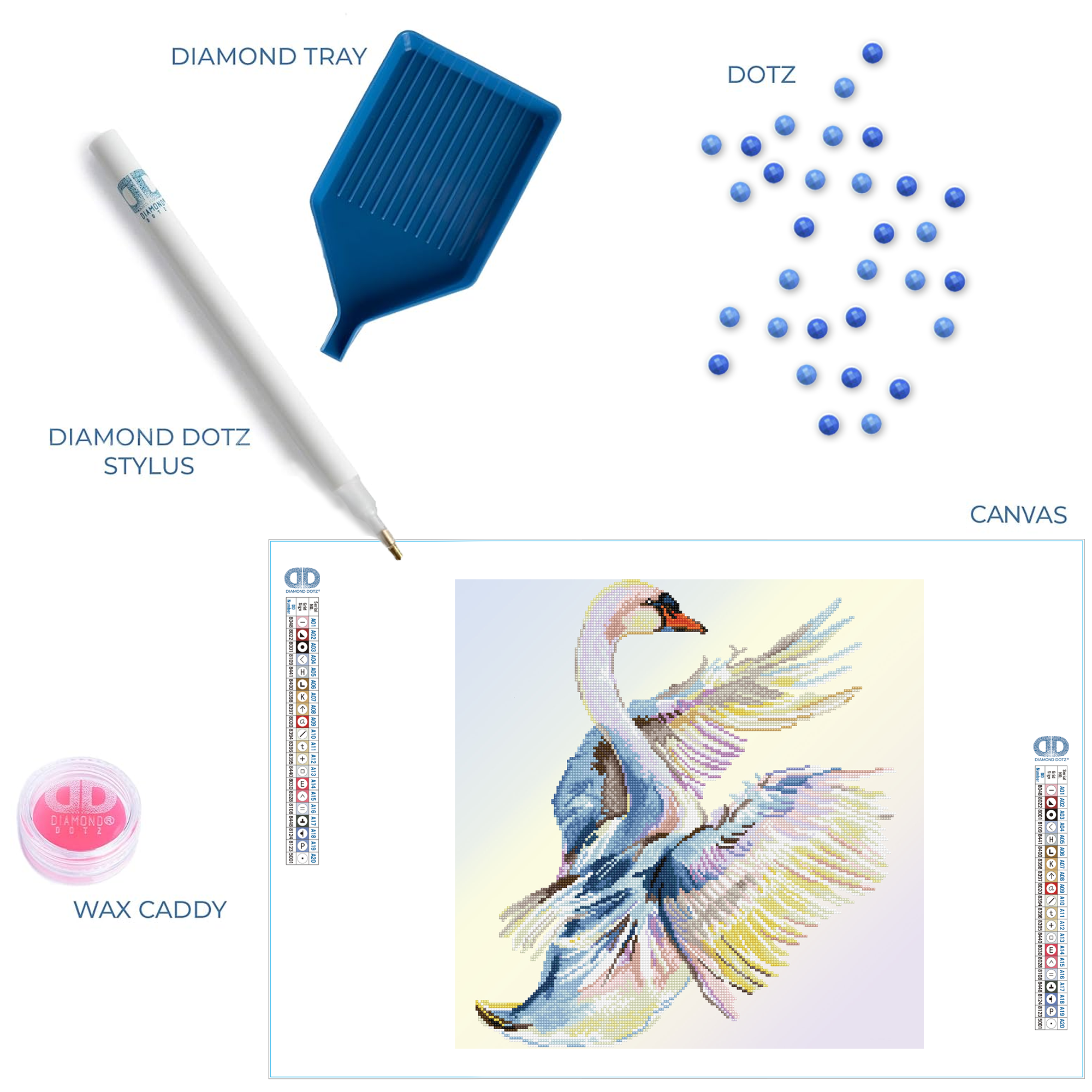 Diamond Dotz Graceful Landing - 20.1" x 20.1"