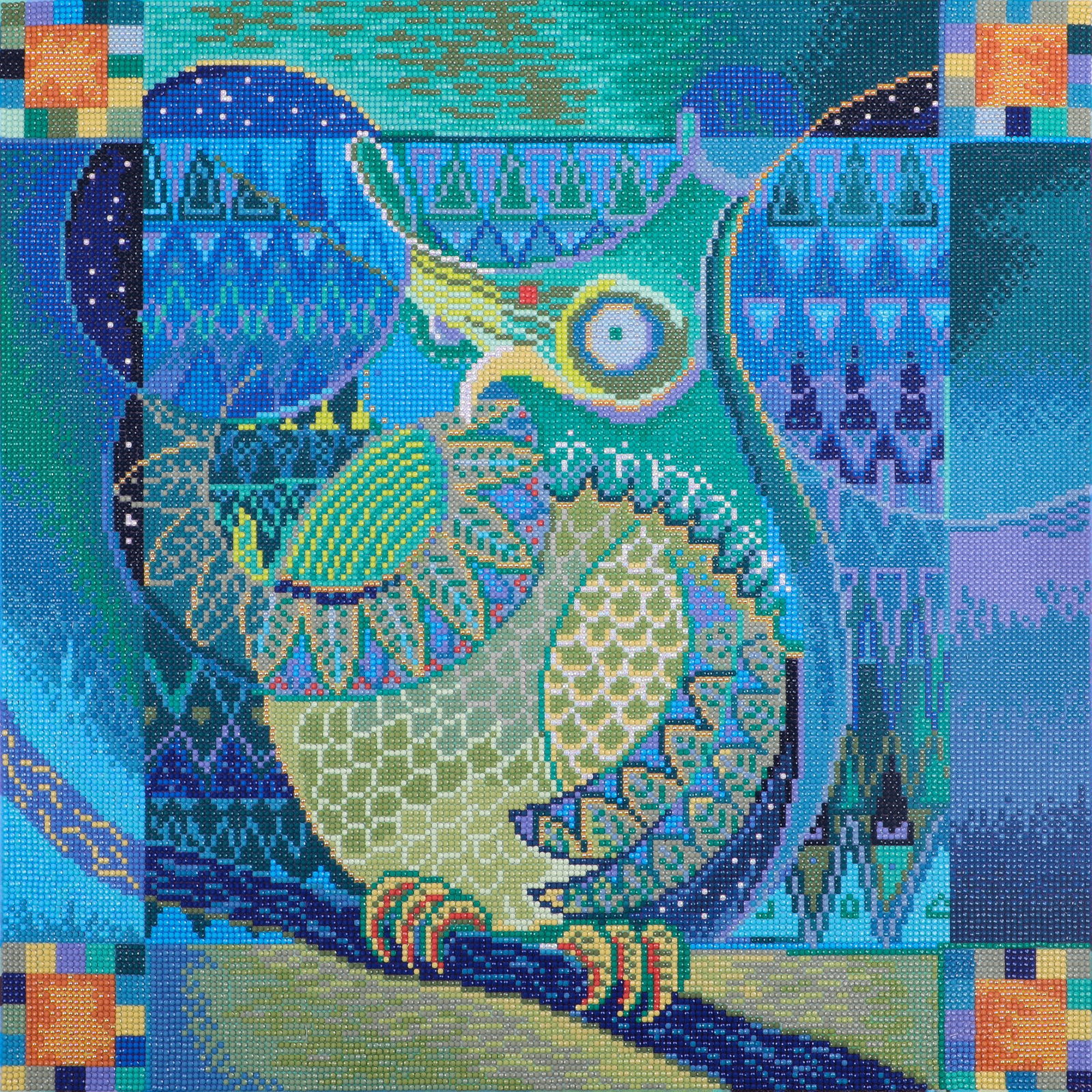 Diamond Dotz Indian Owl - 20.3" x 20.3"