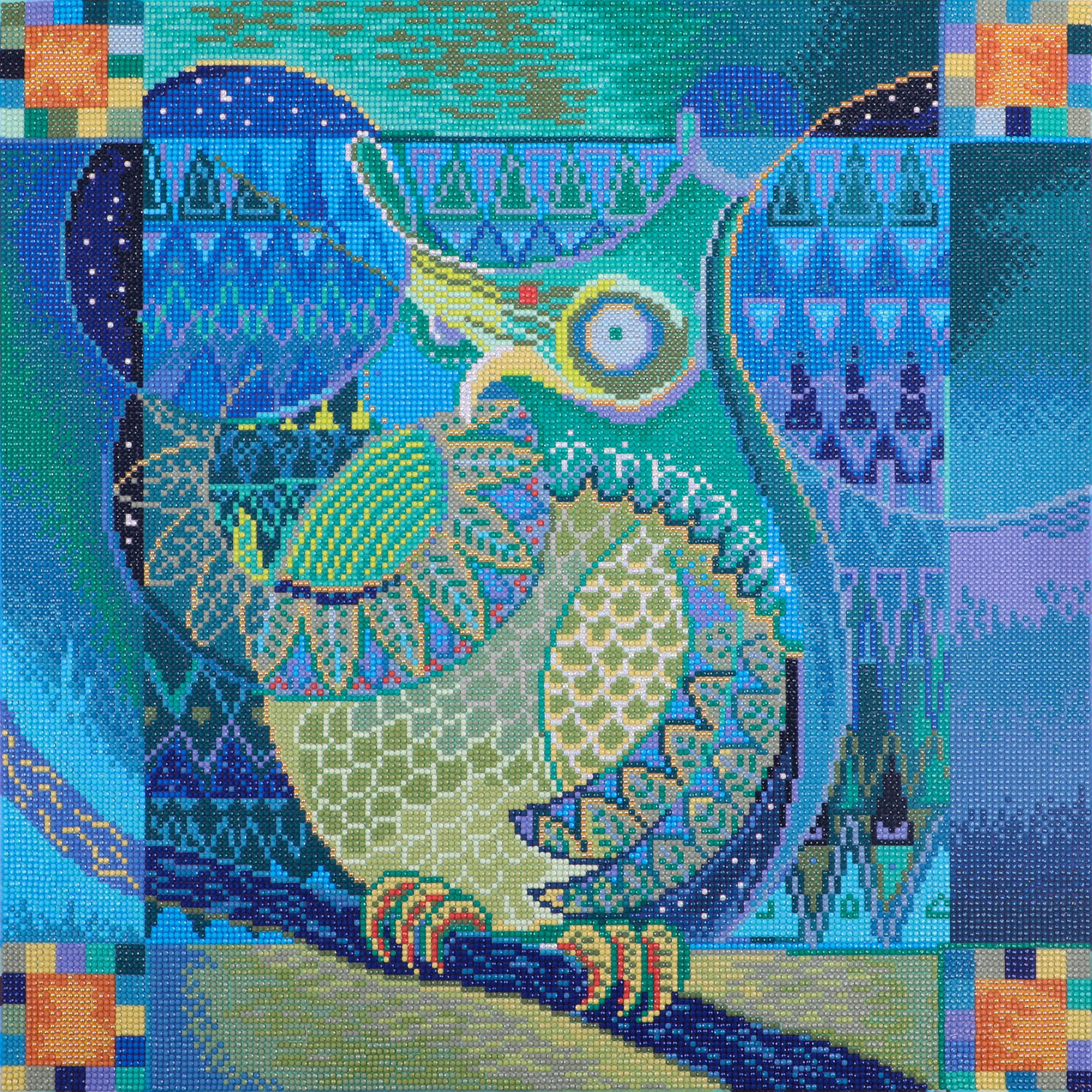 Diamond Dotz Indian Owl - 20.3" x 20.3"