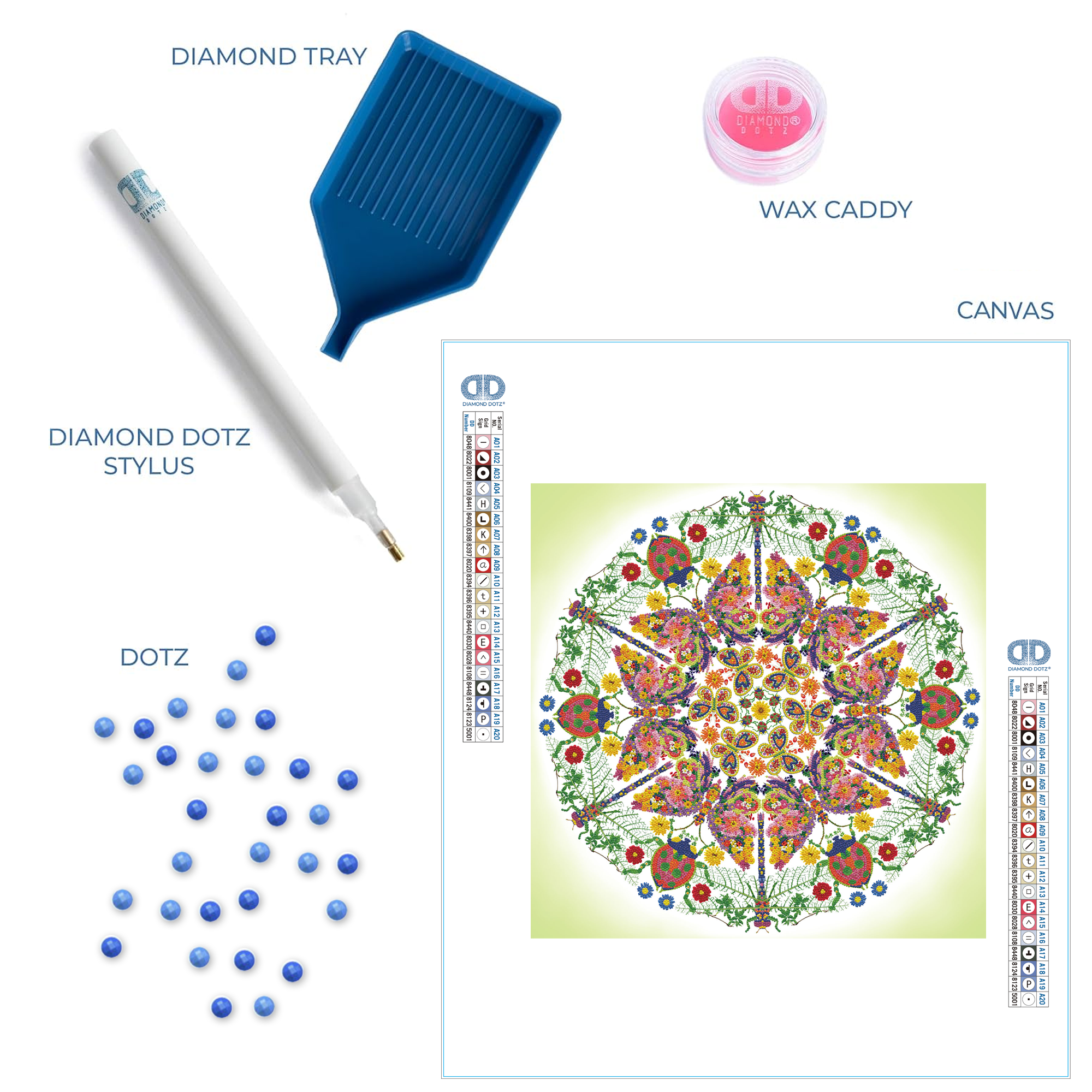 Diamond Dotz Kaleidoscope Garden - 24.4" x 24.4"