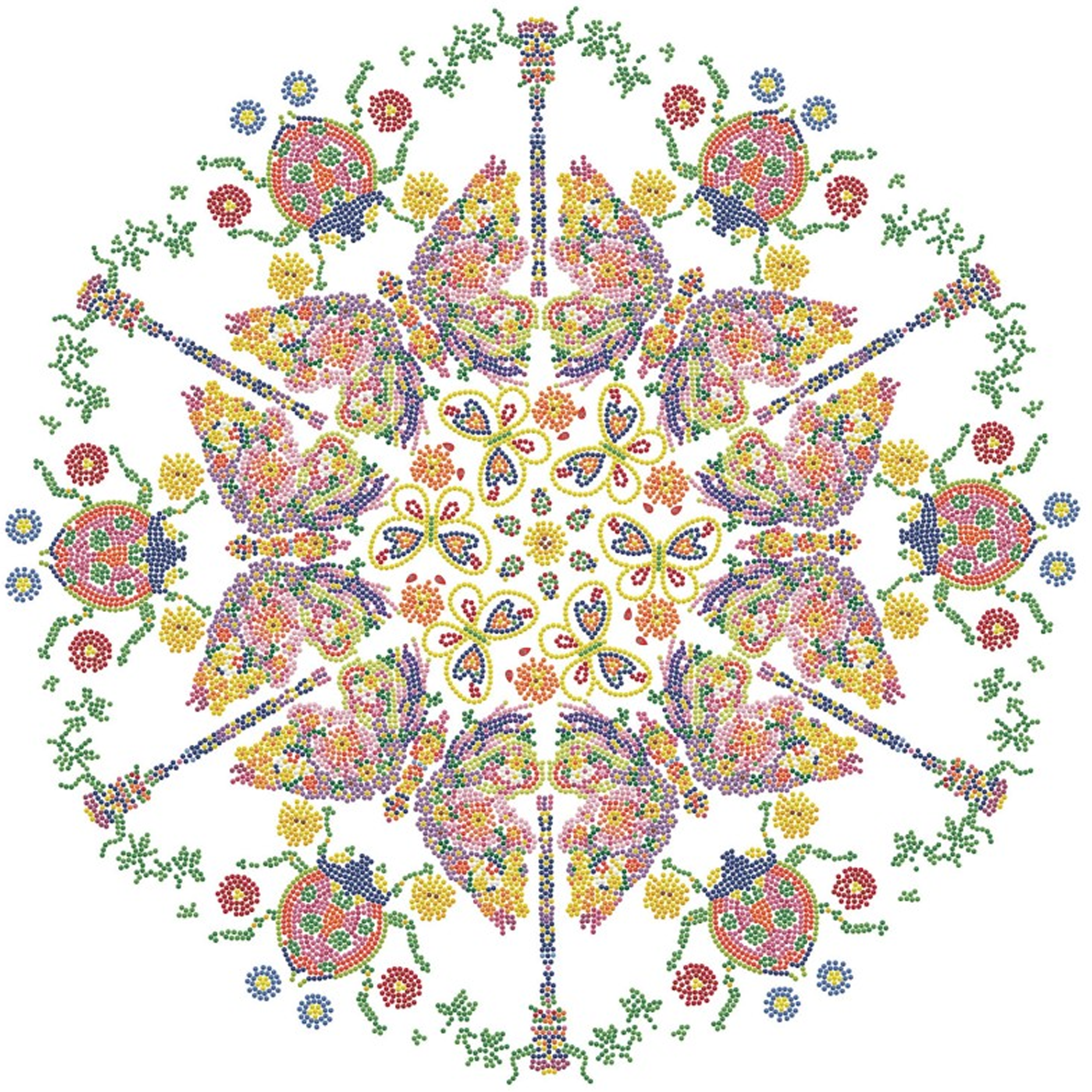 Diamond Dotz Kaleidoscope Garden - 24.4" x 24.4"