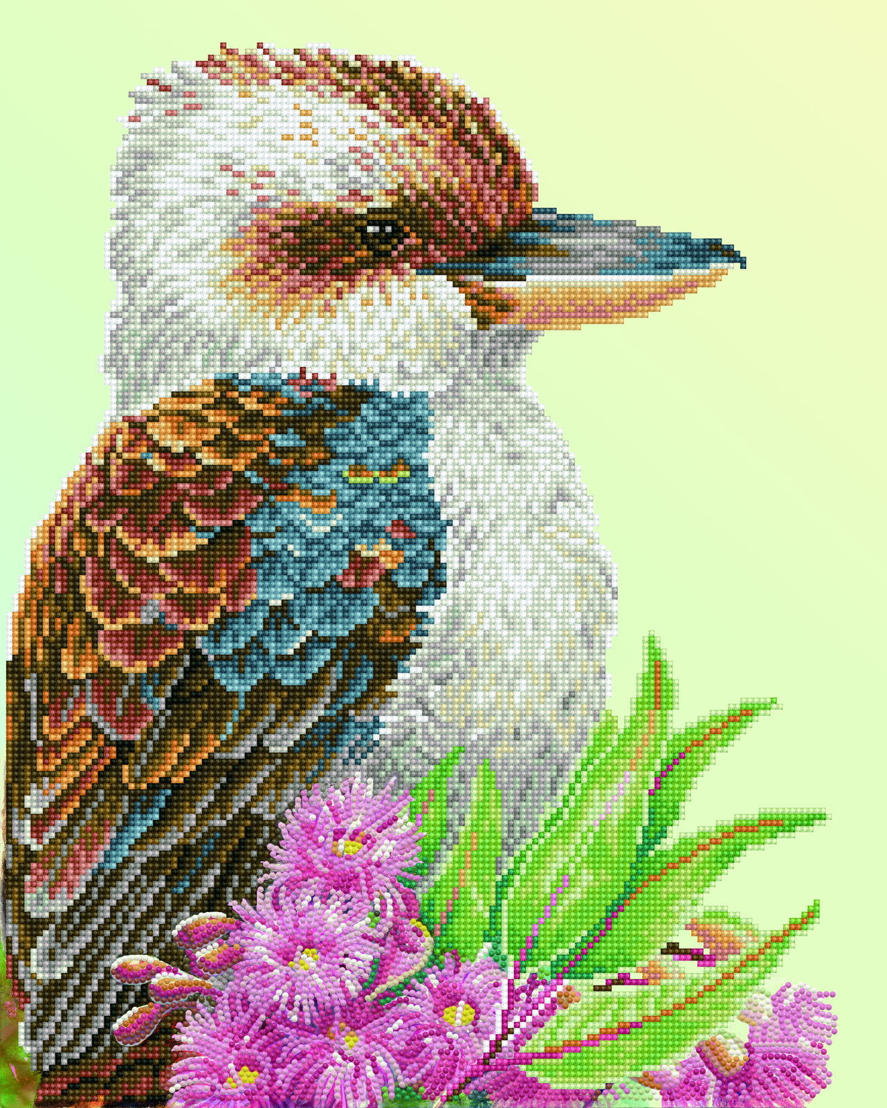 Diamond Dotz Kookaburra & Gum Blossom - 16.1" x 20.1"