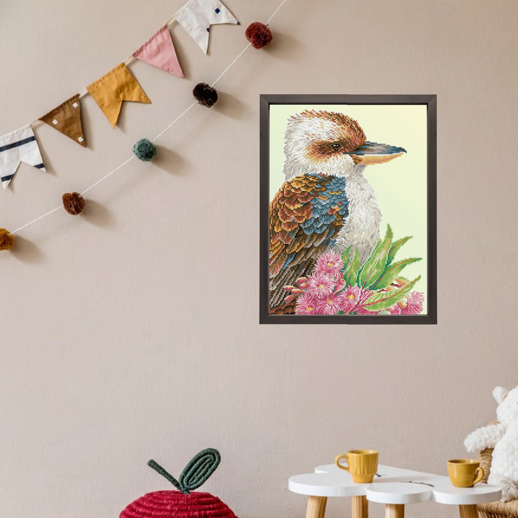 Diamond Dotz Kookaburra & Gum Blossom - 16.1" x 20.1"