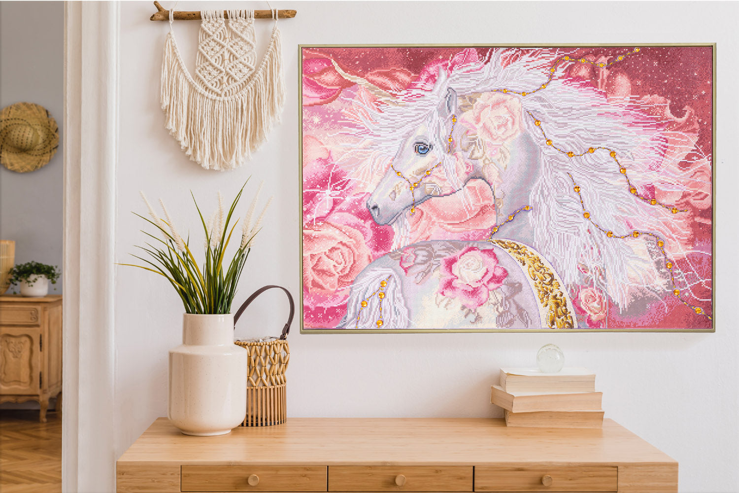 Diamond Dotz Licorne Floral - 38.2" x 26.4"