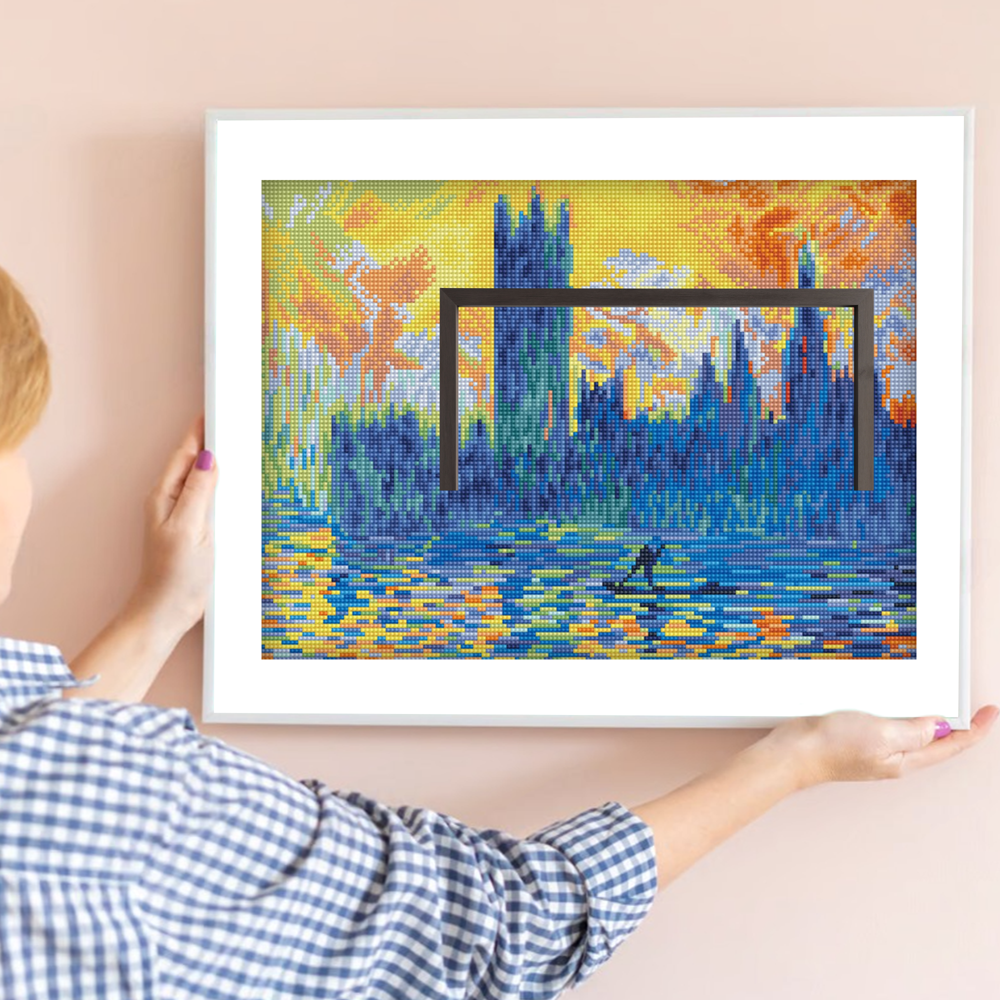 Diamond Dotz London Parliament In Winter (Apres Monet) - 18.1" x 16.1"