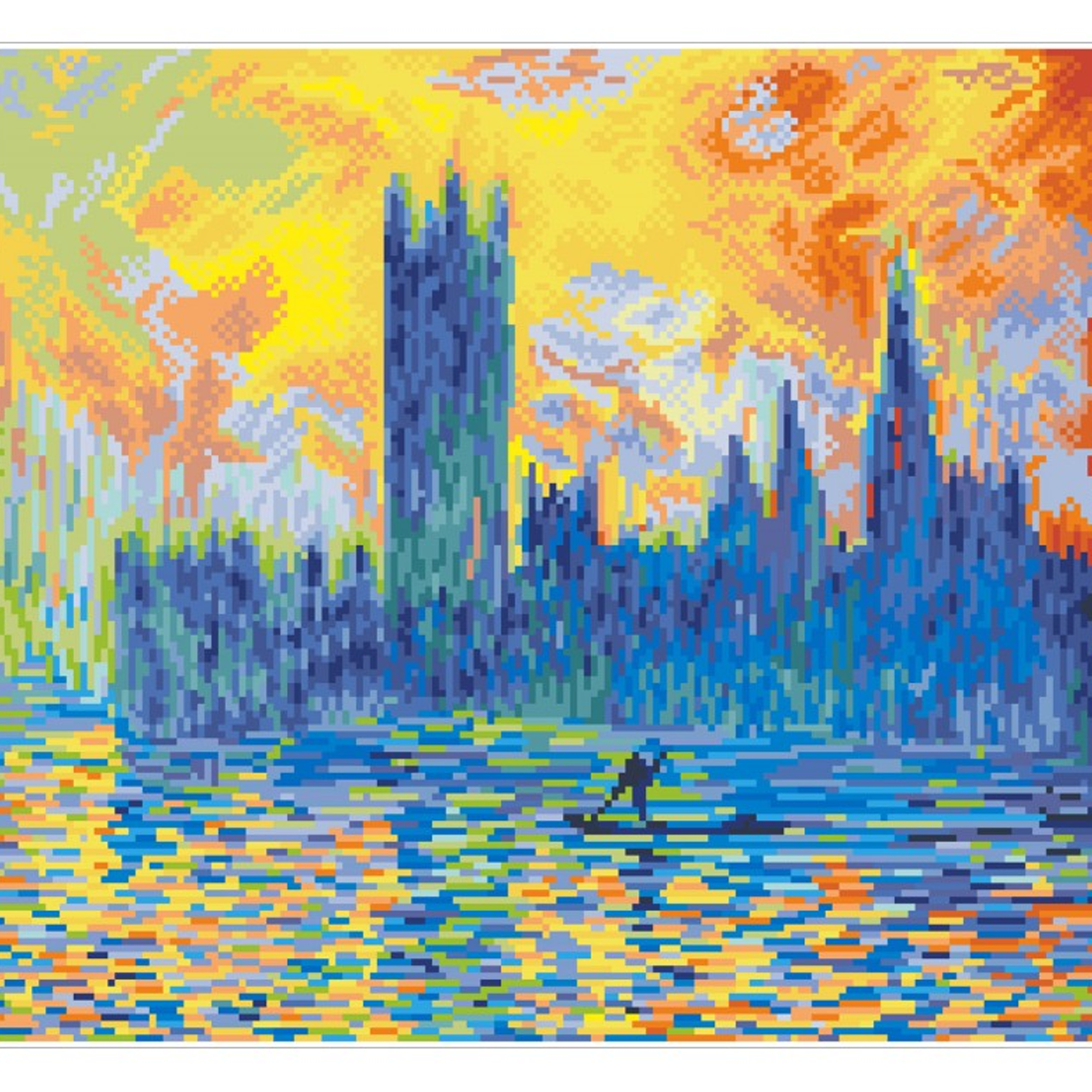 Diamond Dotz London Parliament In Winter (Apres Monet) - 18.1" x 16.1"