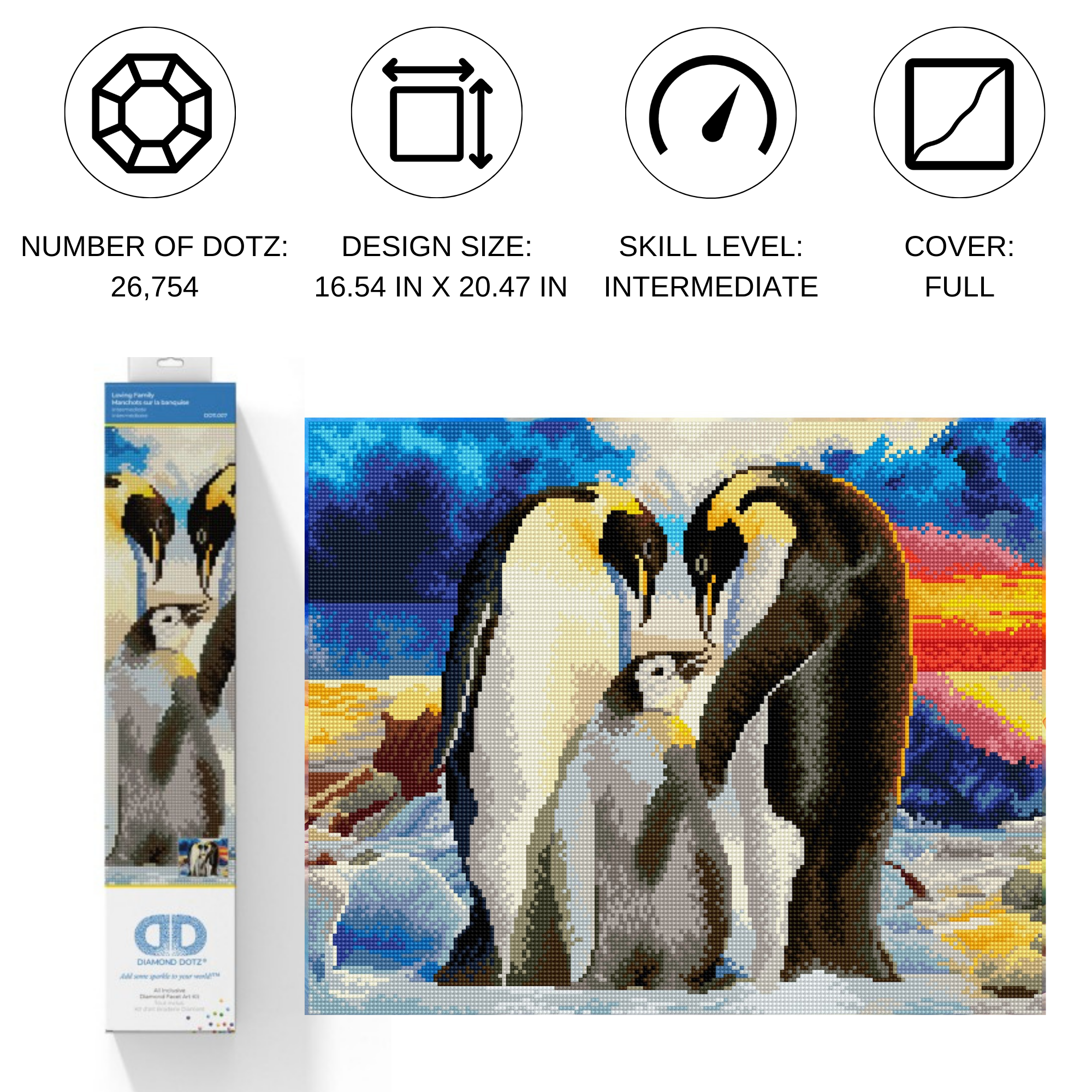 Diamond Dotz Loving Family - 16.5" x 20.5"