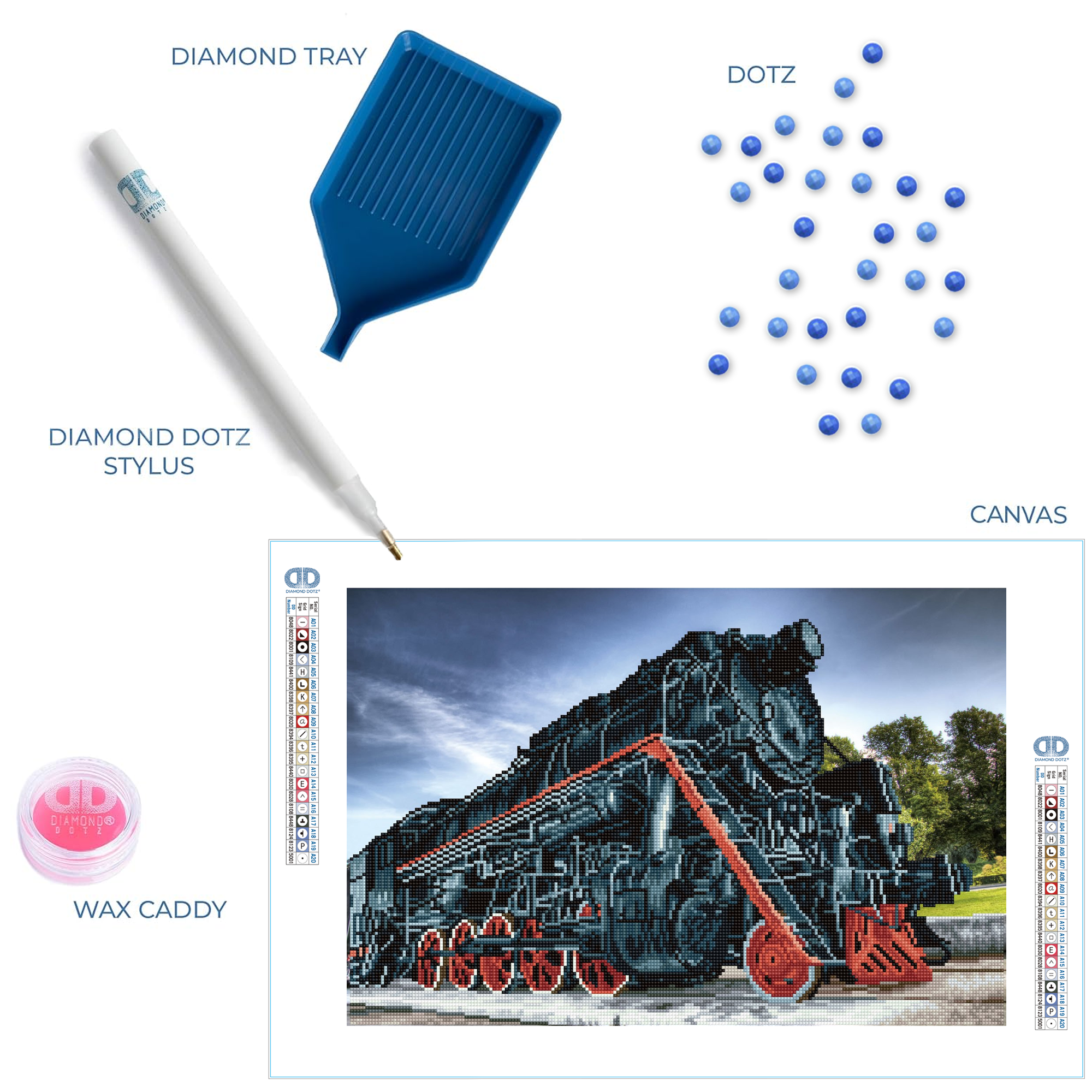 Diamond Dotz Magnificent Engine - 23.6" x 15.8"