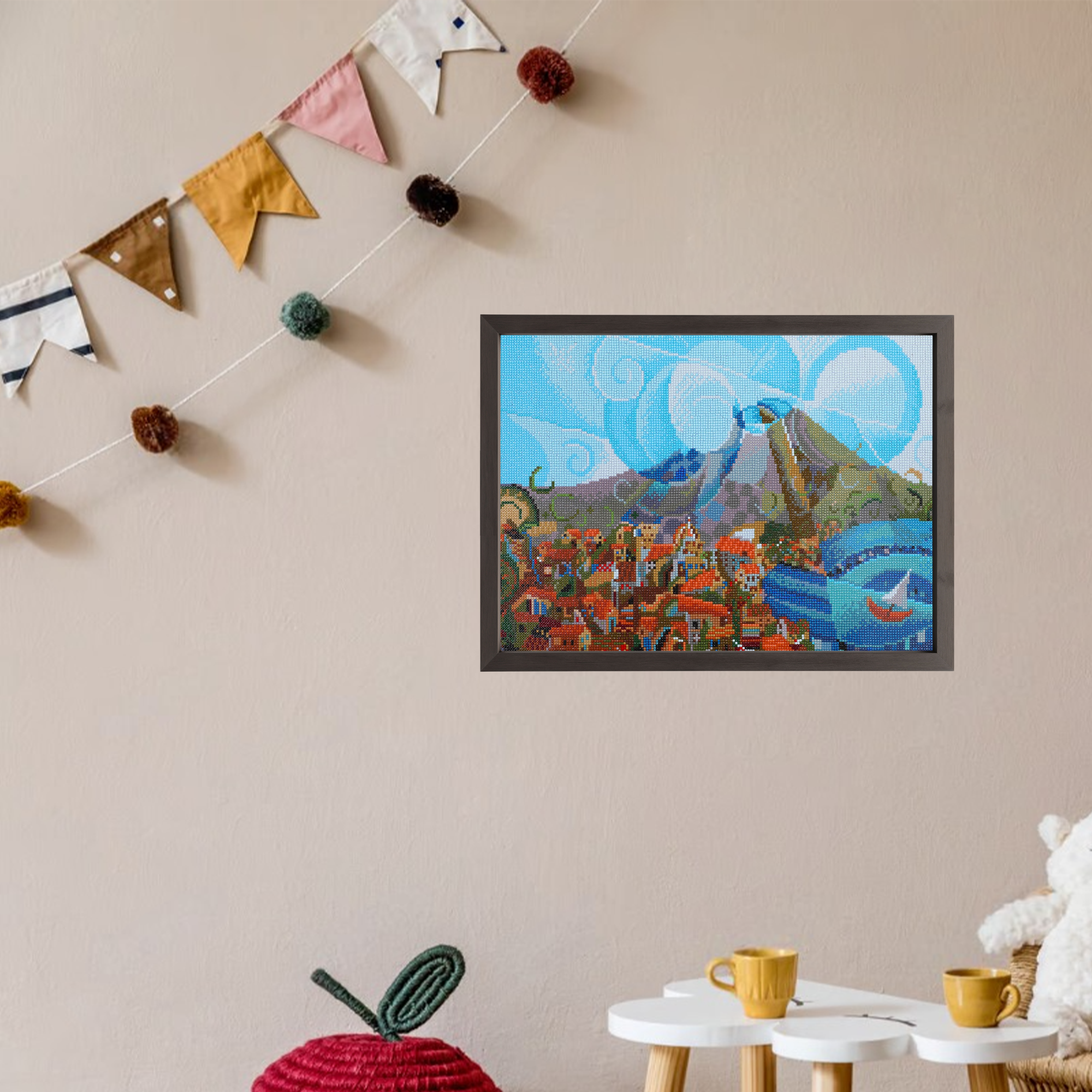 Diamond Dotz Mount Vesuvius - 20.5" x 14.6"