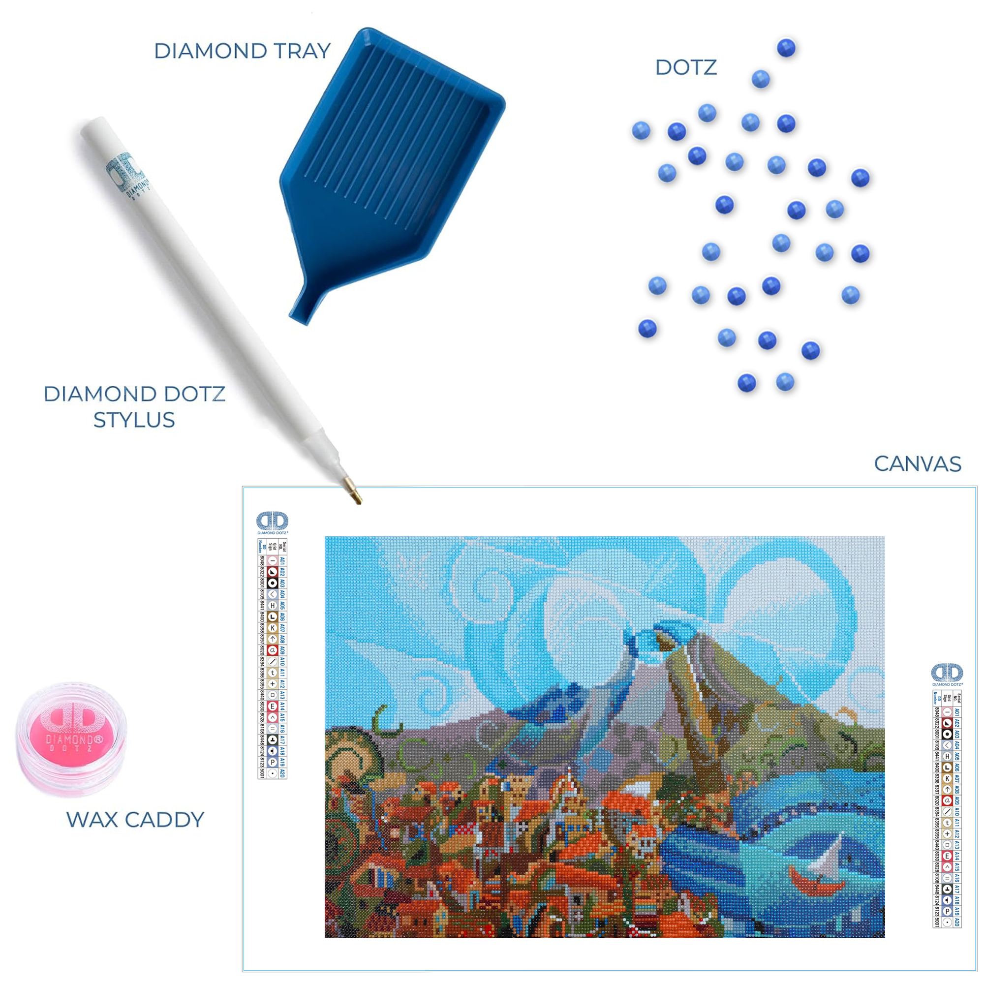 Diamond Dotz Mount Vesuvius - 20.5" x 14.6"