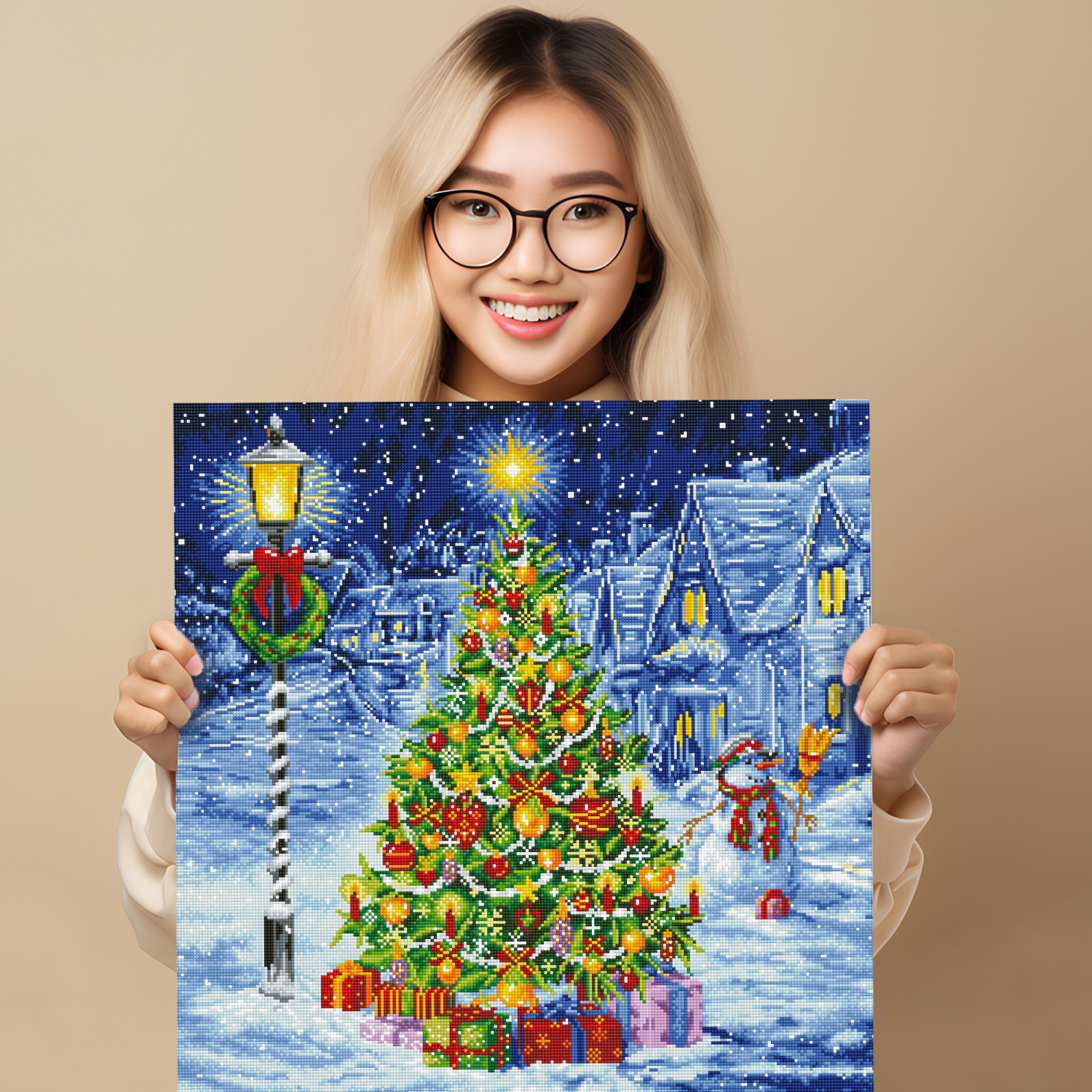 Diamond Dotz Oh Christmas Tree - 26.4" x 26.4"
