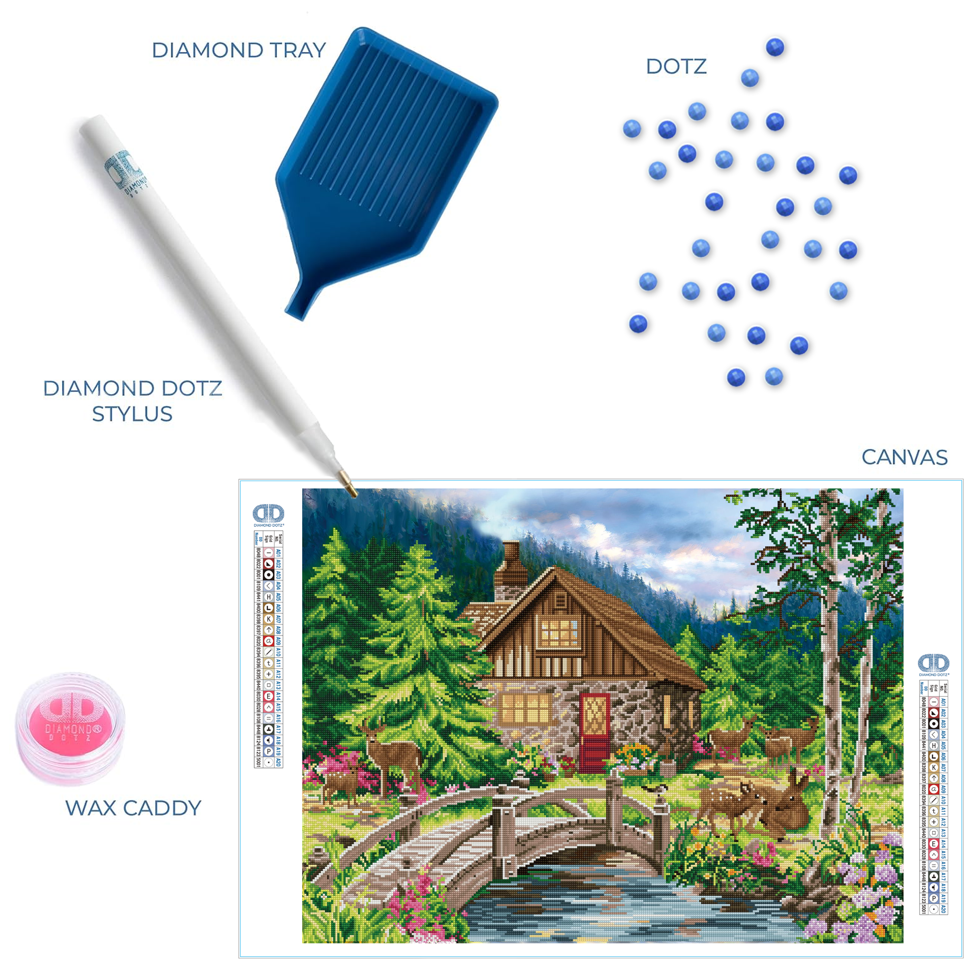 Diamond Dotz Old Stone Cottage - 32.3" x 24.4"