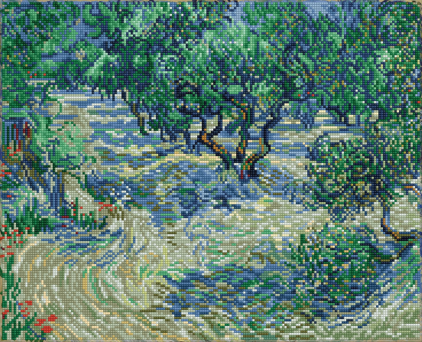 Diamond Dotz Olive Orchard (Van Gogh) - 20.5" x 16.5"