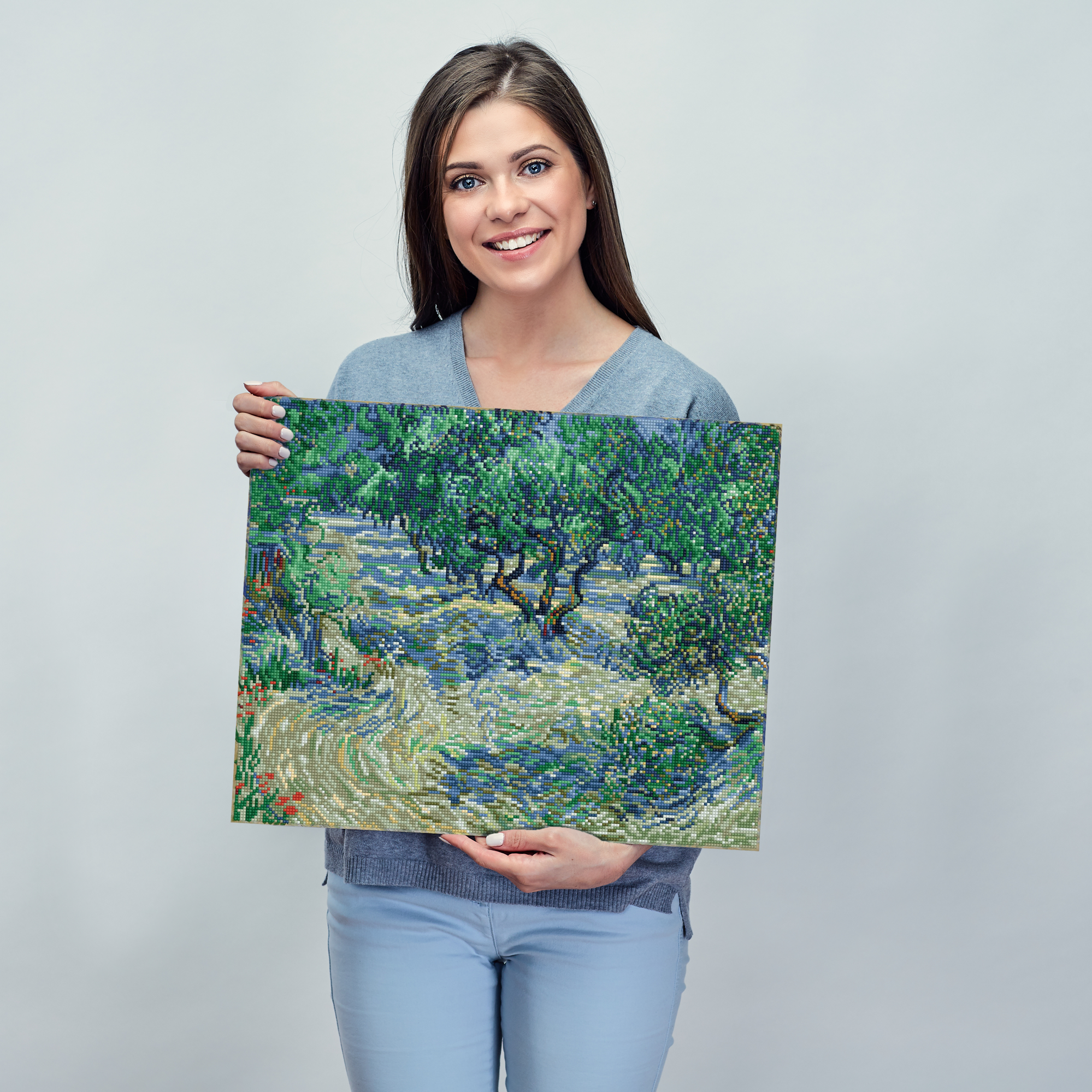 Diamond Dotz Olive Orchard (Van Gogh) - 20.5" x 16.5"