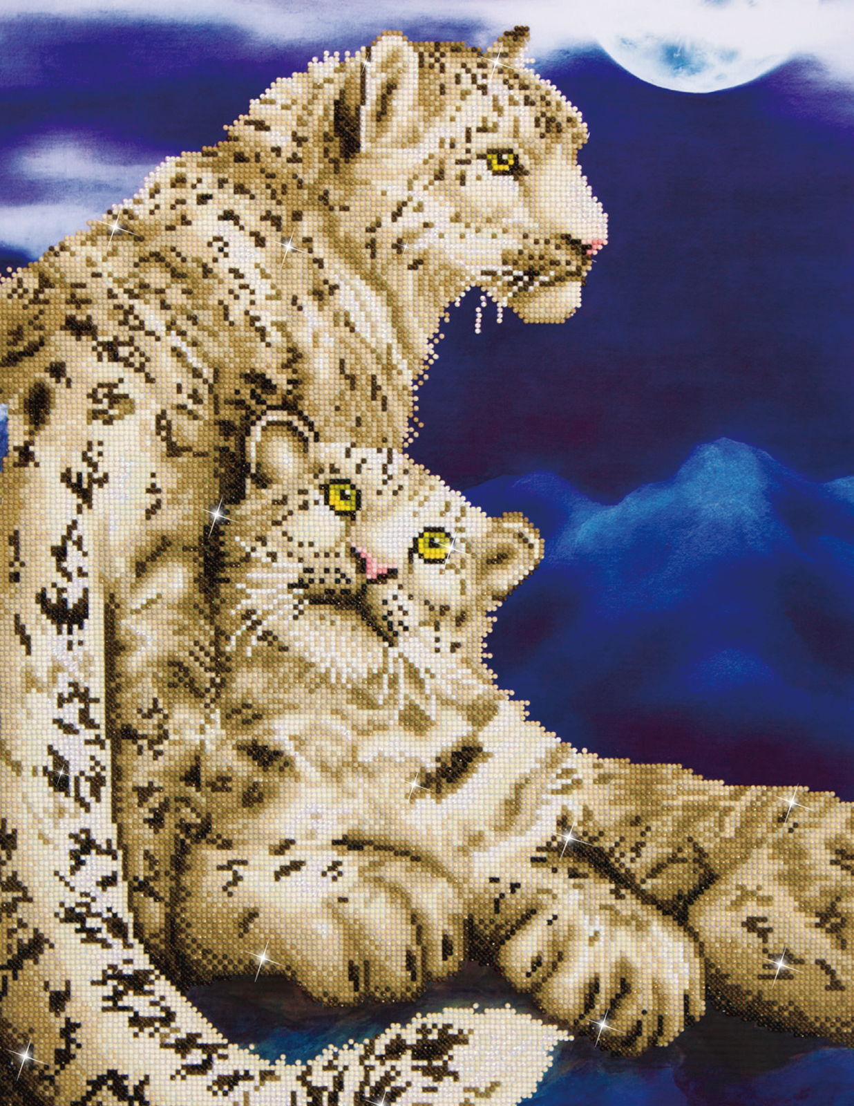 Diamond Dotz Snow Leopards - 20.5" x 30.3"
