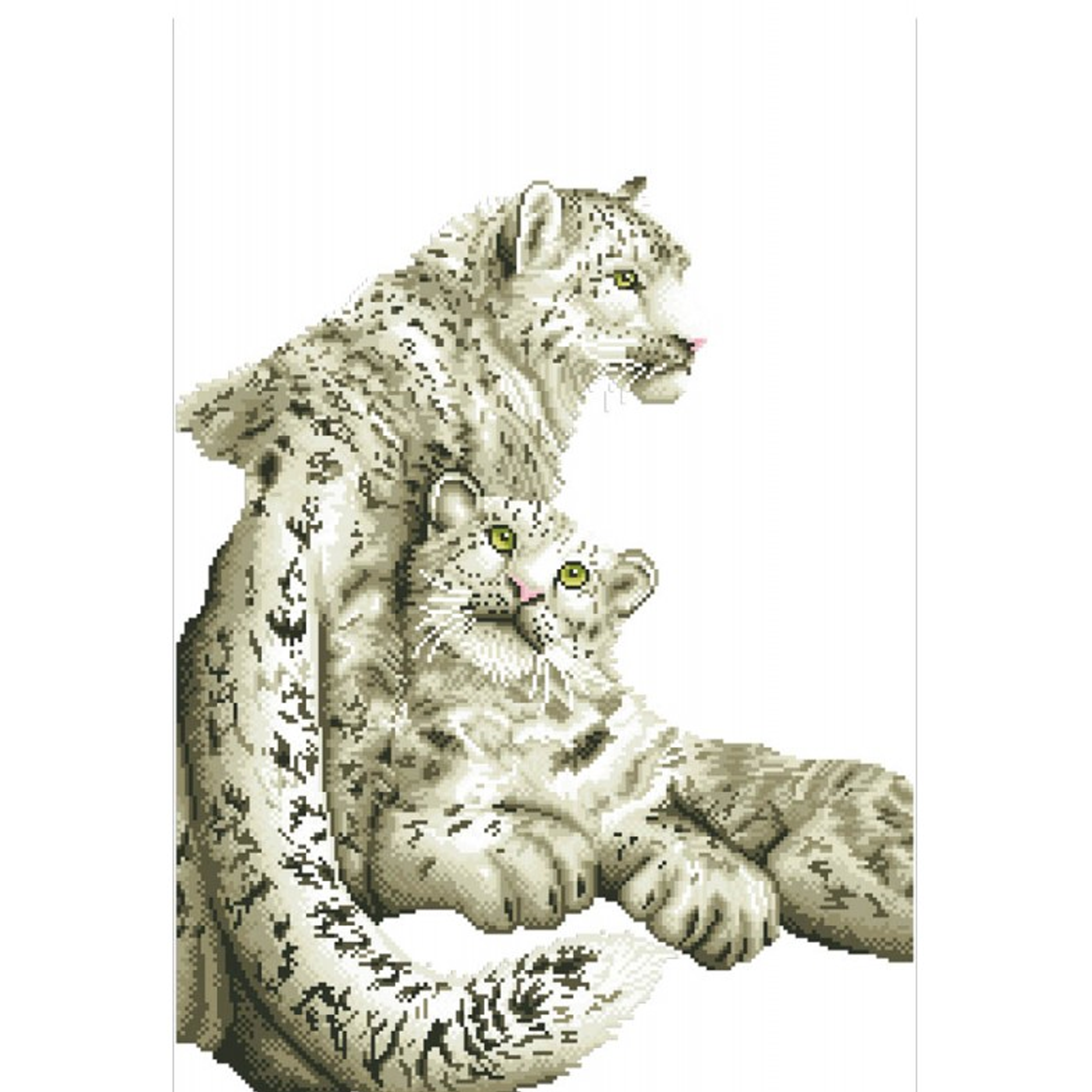 Diamond Dotz Snow Leopards - 20.5" x 30.3"