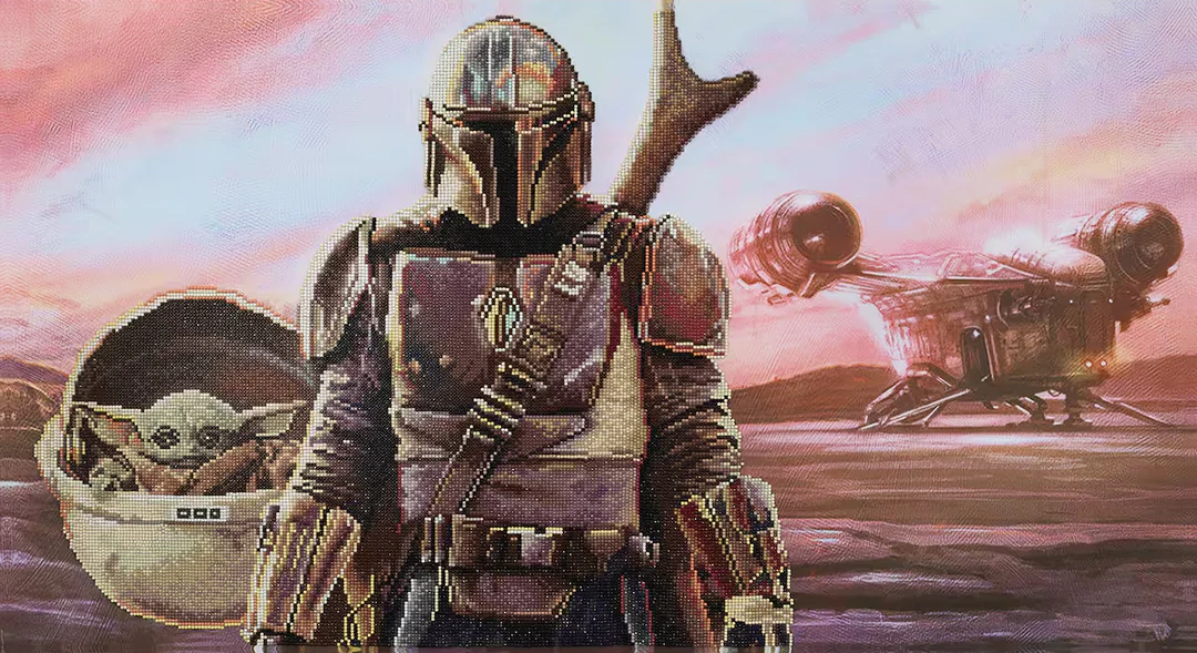 Diamond Dotz Star Wars Mandalorian Panorama - 39.4" x 21.7"