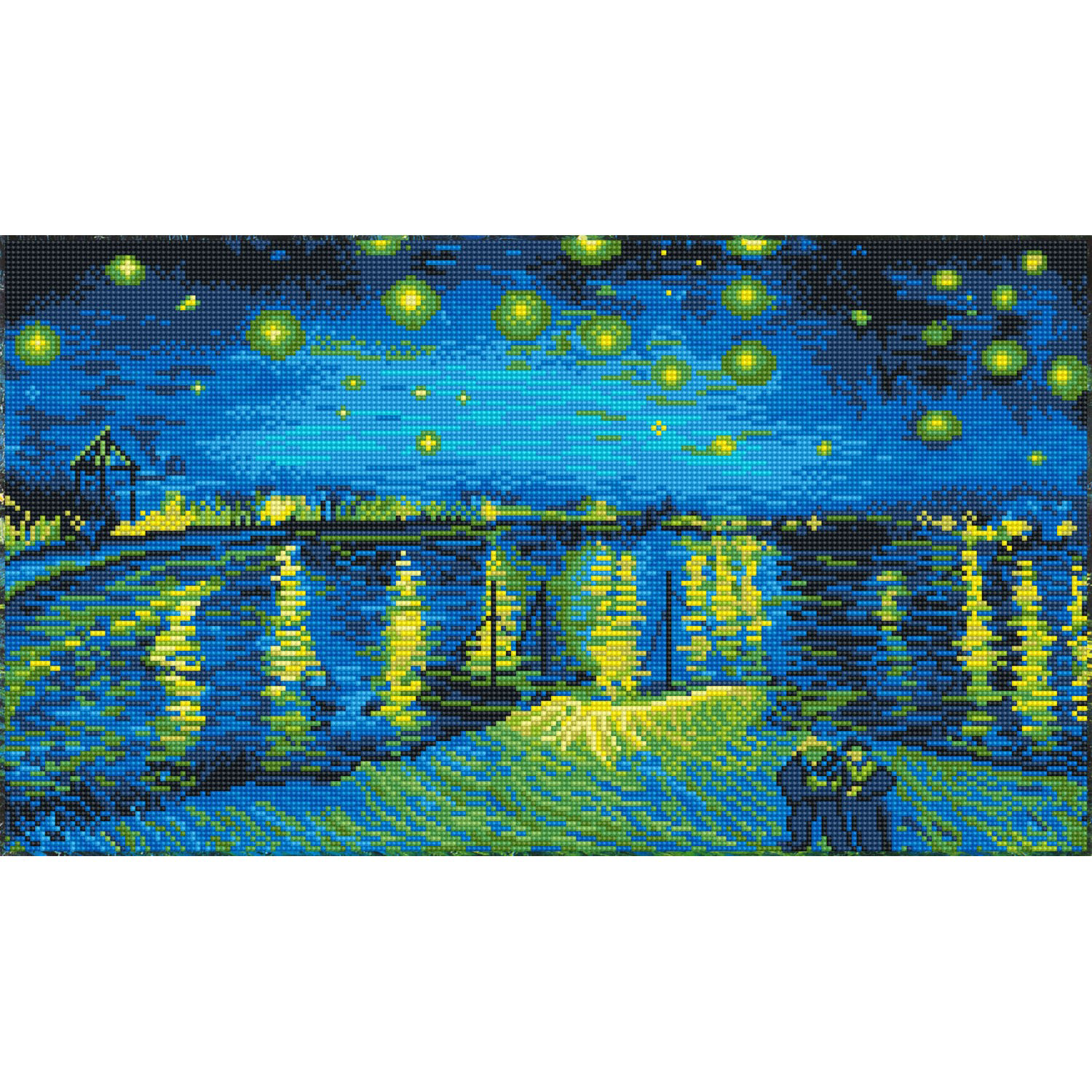 Diamond Dotz Starry Night Over the Rhone (Van Gogh) - 13.8" x 24.4"