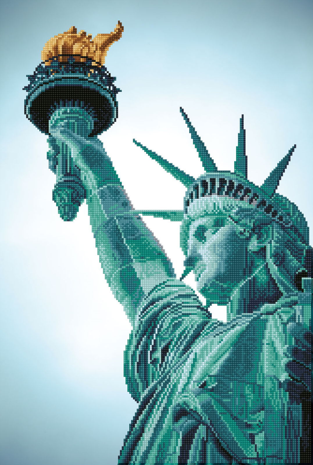 Diamond Dotz Statue of Liberty - 18.5" x 27.6"