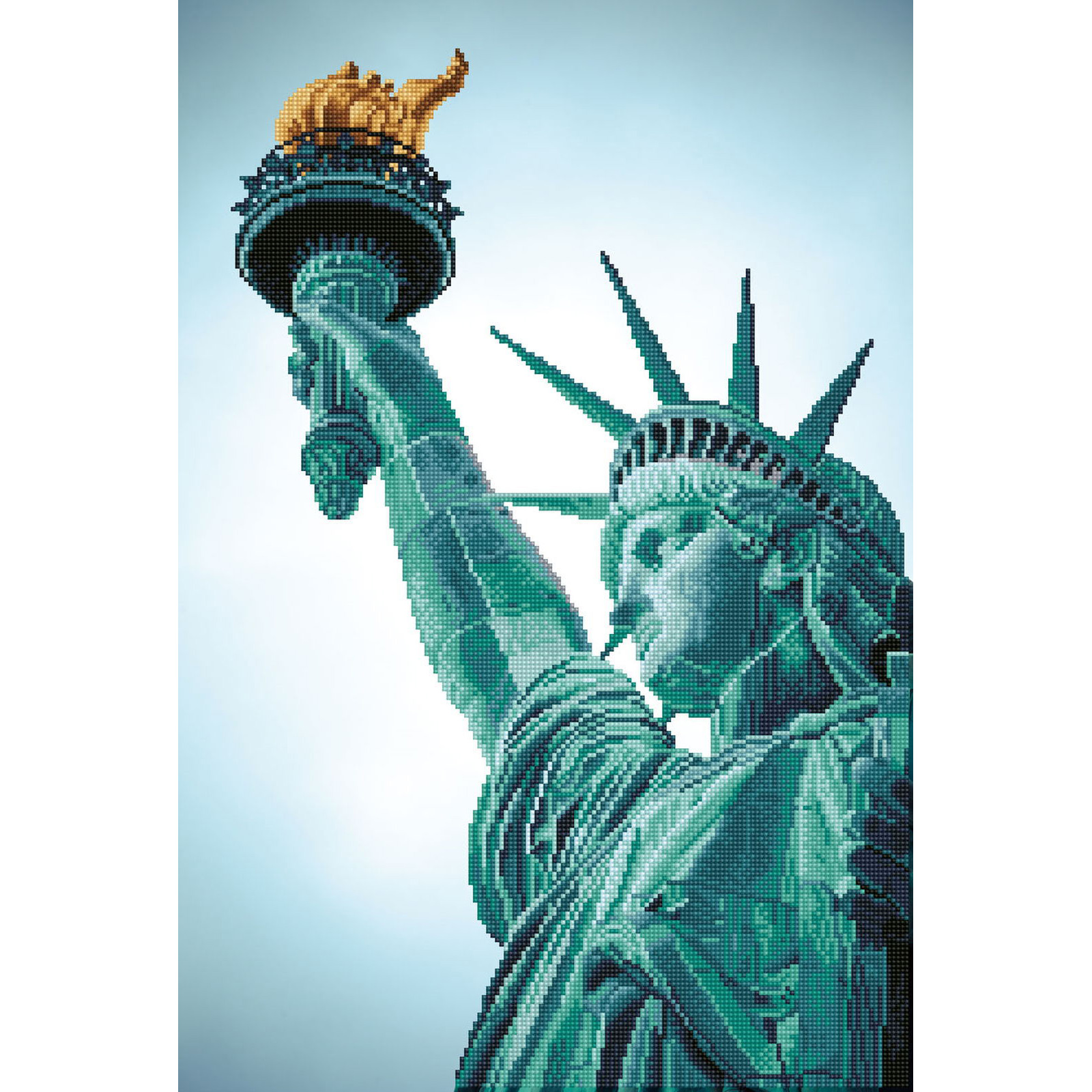 Diamond Dotz Statue of Liberty - 18.5" x 27.6"