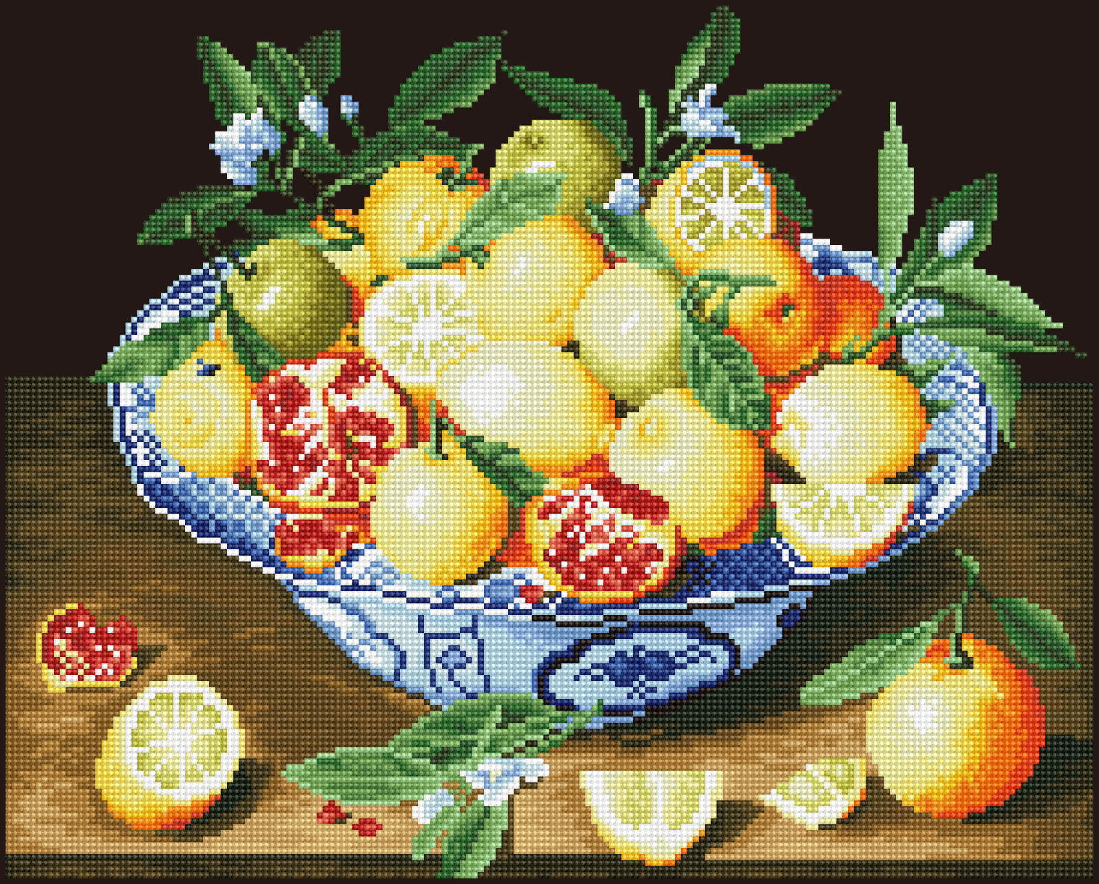 Diamond Dotz Still Life With Lemons (Hulzdonck) - 20.5" x 16.5"