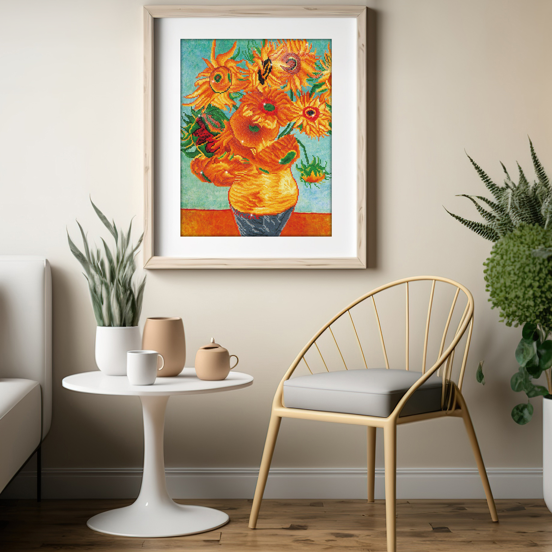 Diamond Dotz Sunflowers (Van Gogh) - 22.0" x 28.0"