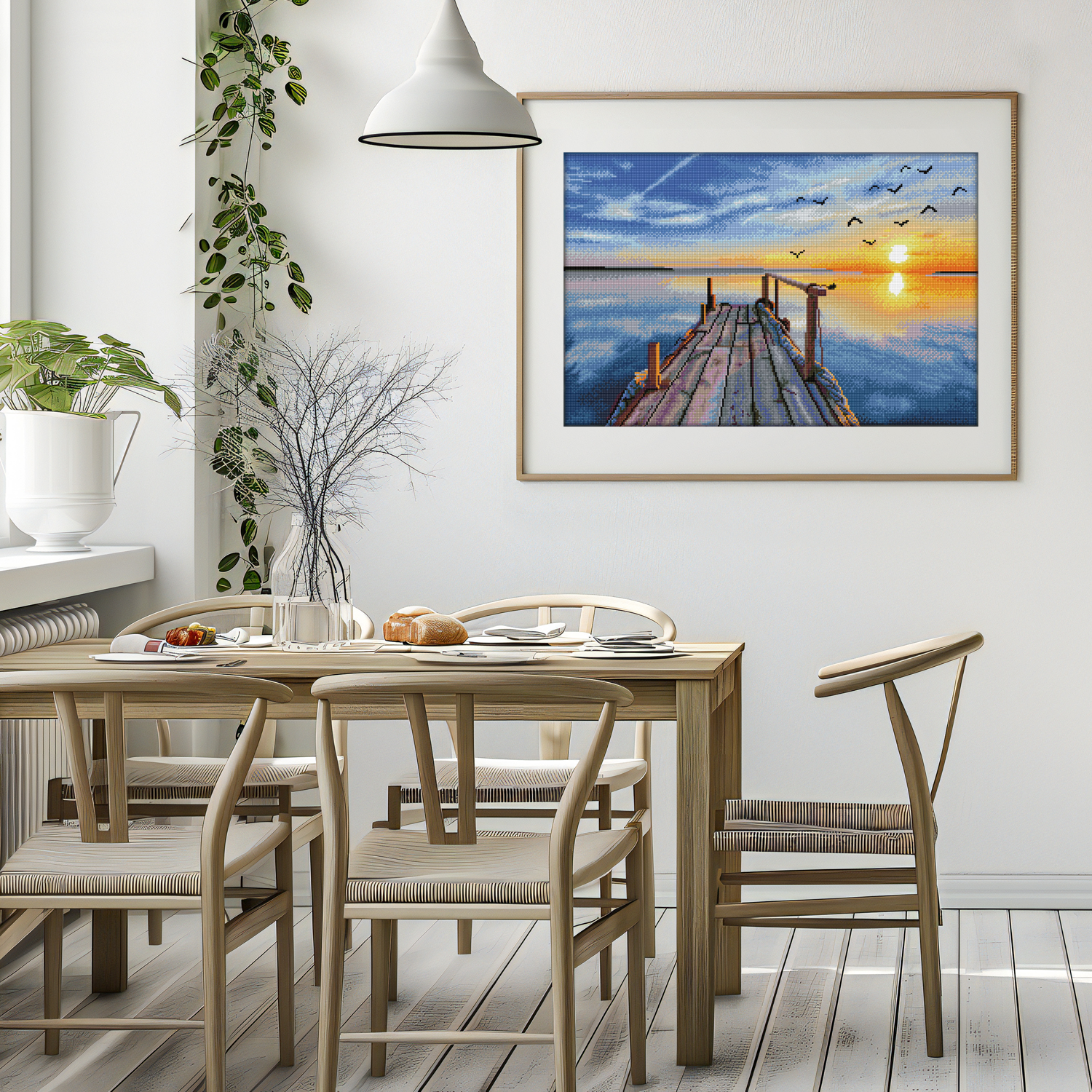 Diamond Dotz Sunset Jetty - 28.0" x 18.5"