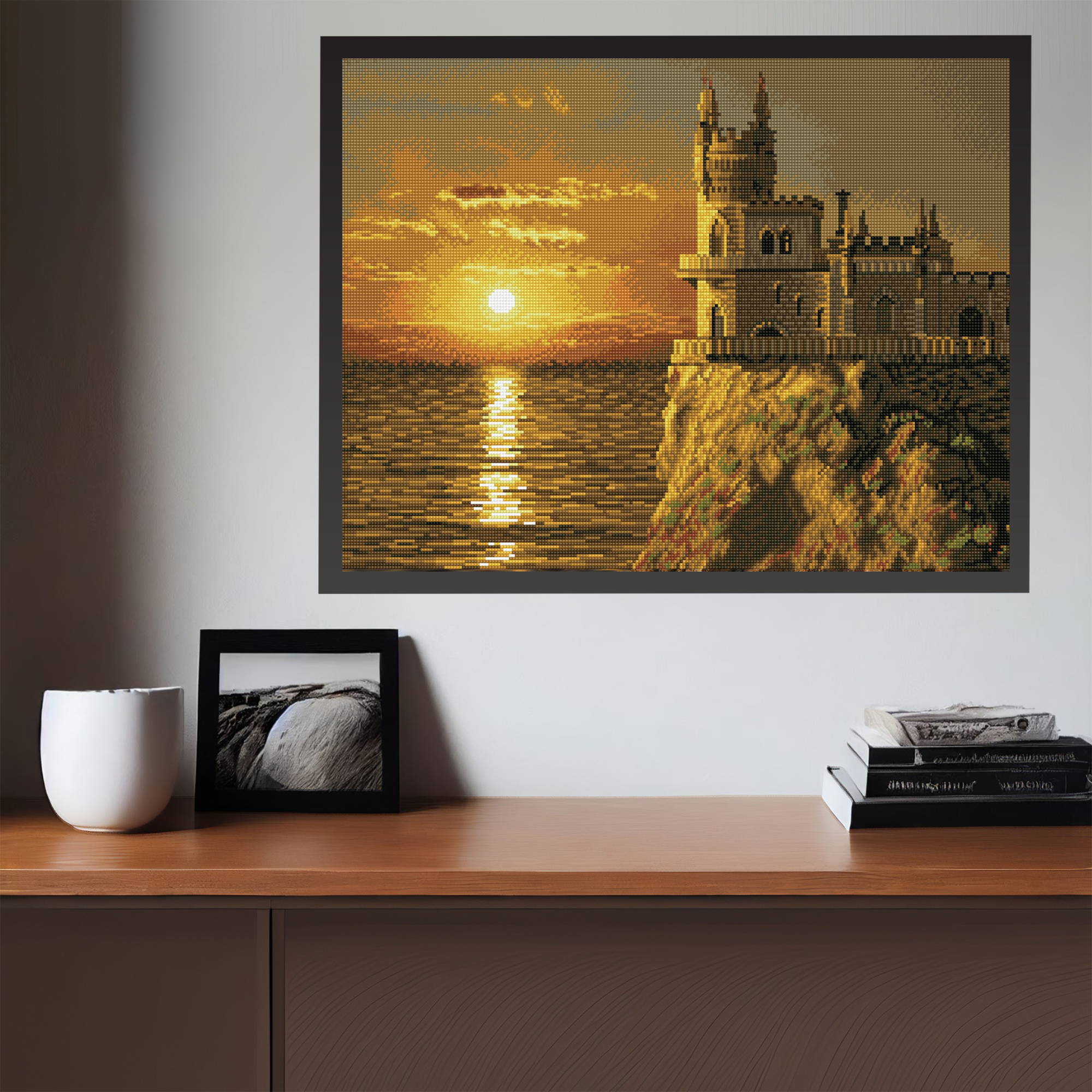 Diamond Dotz Swallow's Nest Castle - 29.5" x 19.7"