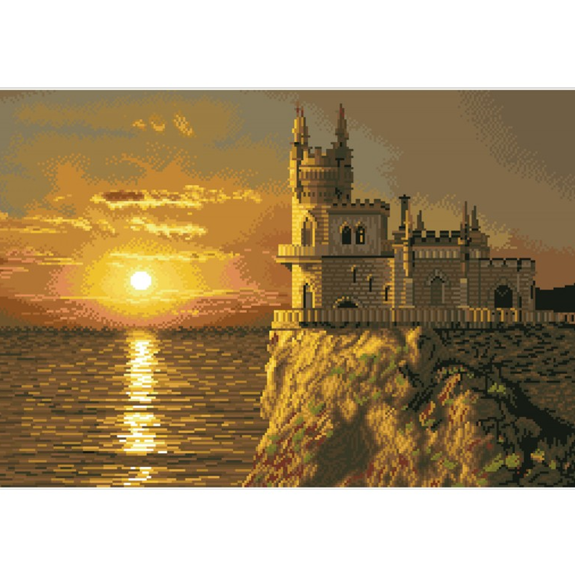 Diamond Dotz Swallow's Nest Castle - 29.5" x 19.7"