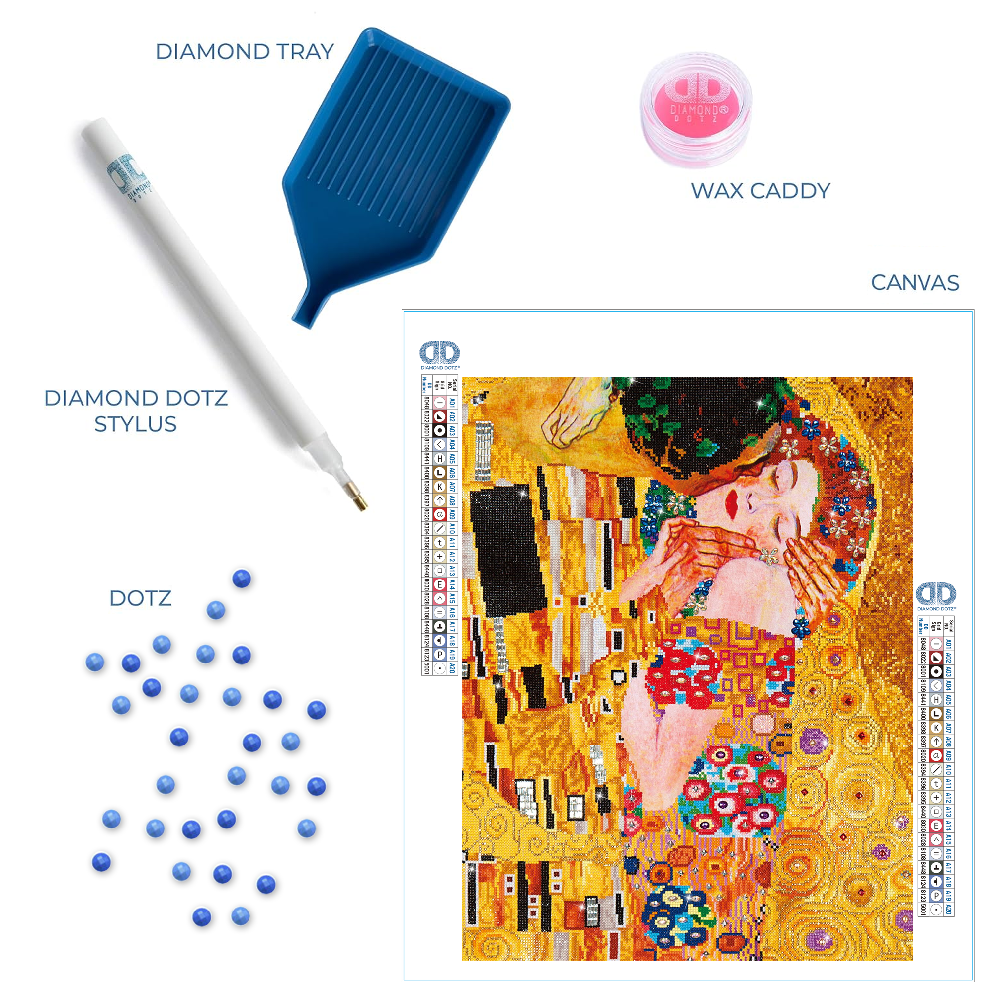 Diamond Dotz The Kiss (Klimt) - 22.0" x 28.0"