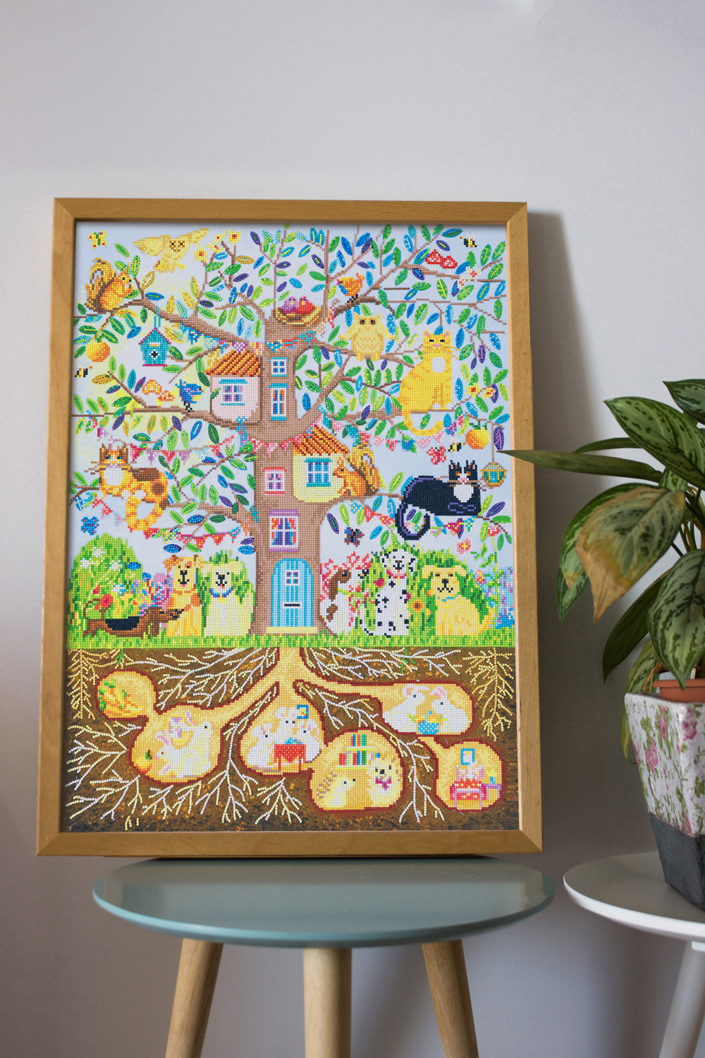 Diamond Dotz Tree House Family - 22.4" x 30.3"