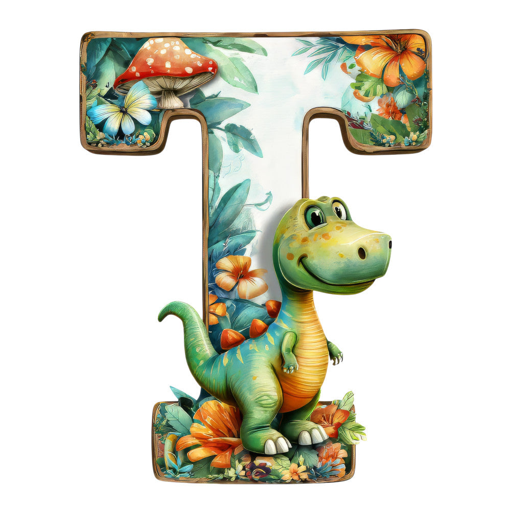 Dino Alphabet Fabric Panel 20