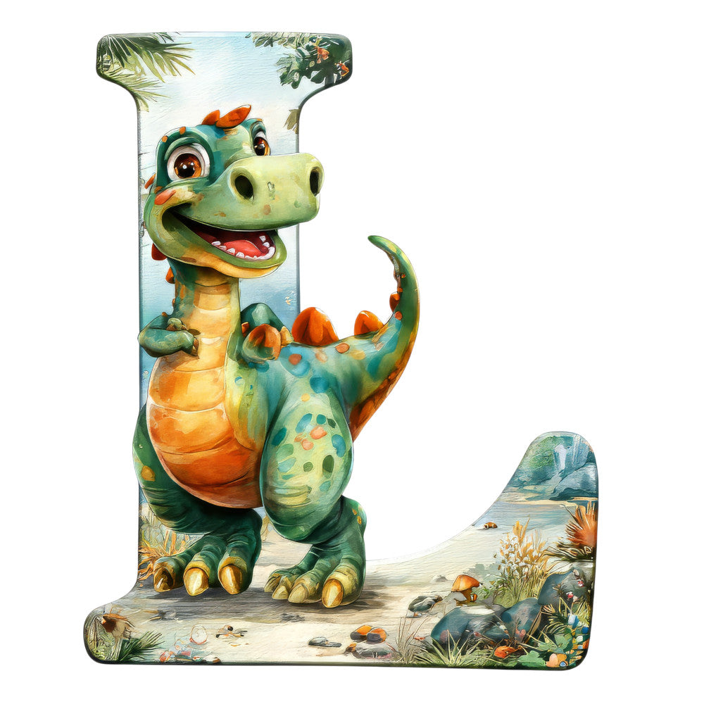 Dino Alphabet Fabric Panel 22