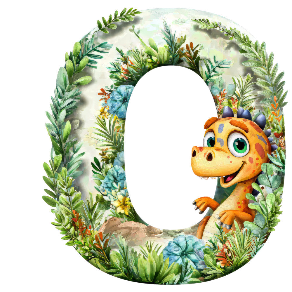 Dino Alphabet Fabric Panel 25