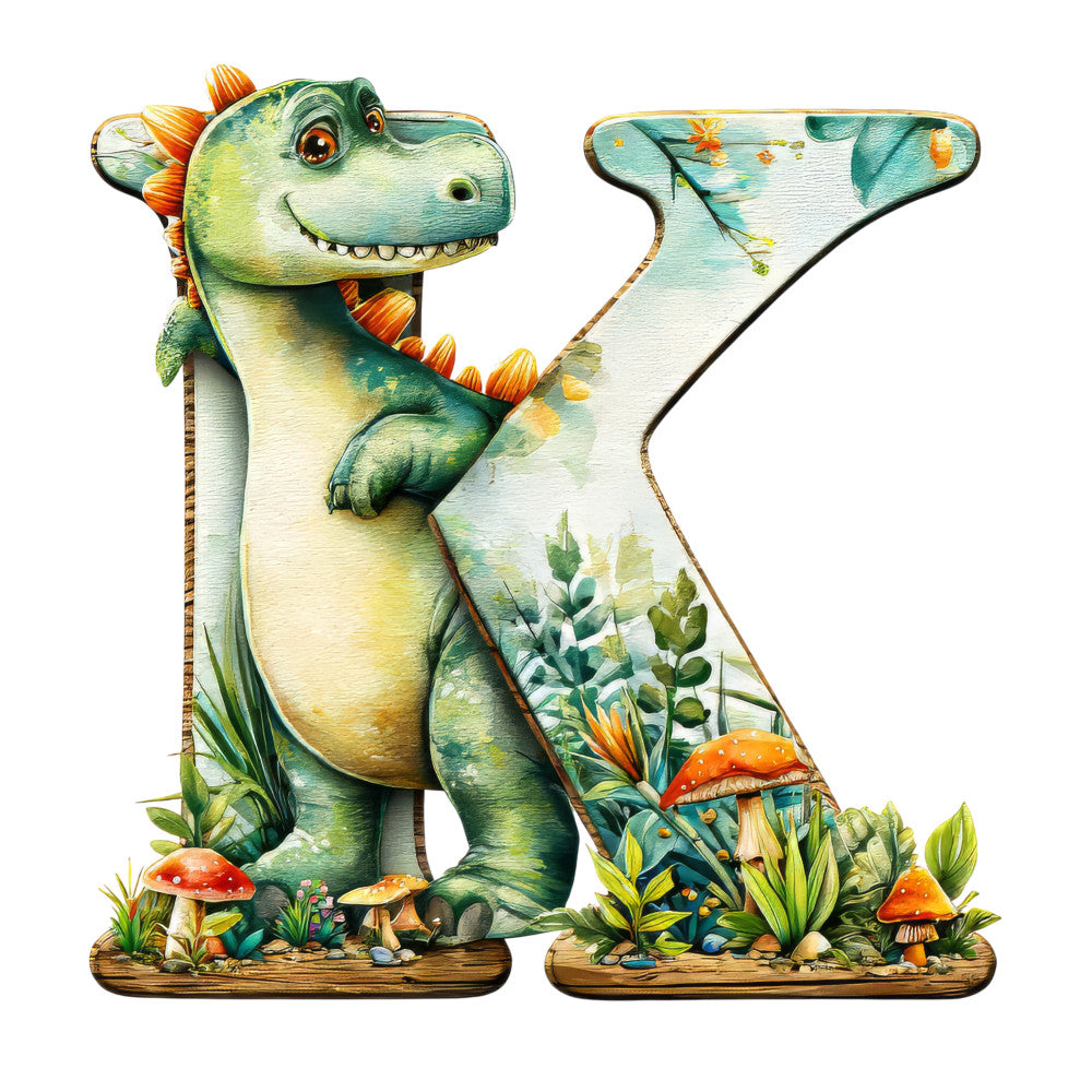 Dino Alphabet Fabric Panel 3