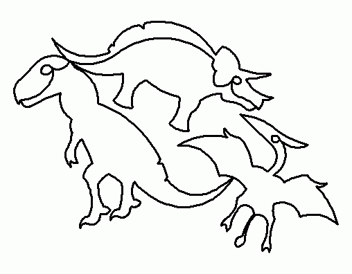 Dinosaurs Digital E2E Wildflower Quilting