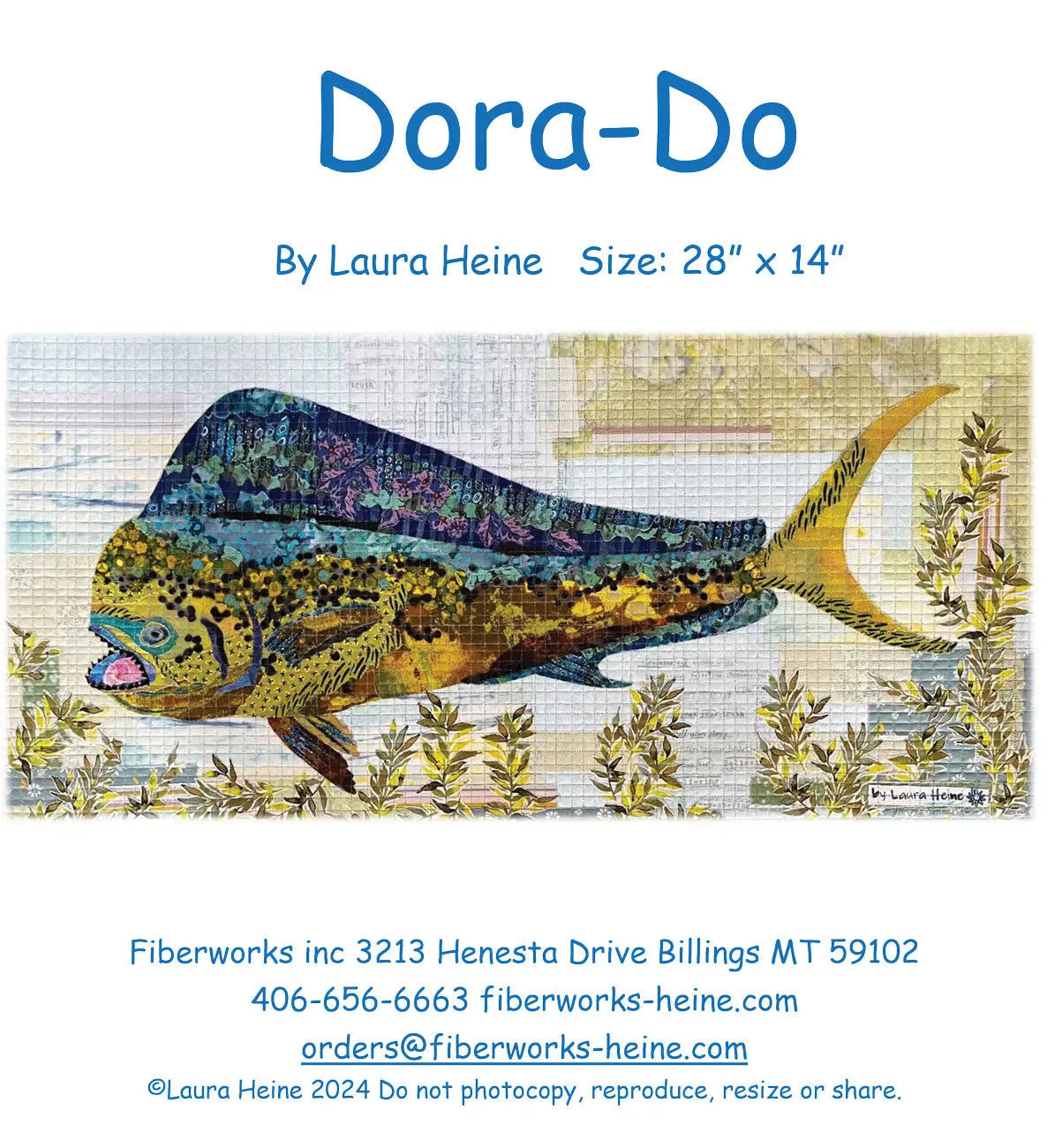 Dora-Do Collage Pattern by Laura Heine - Linda's Electric Quilters