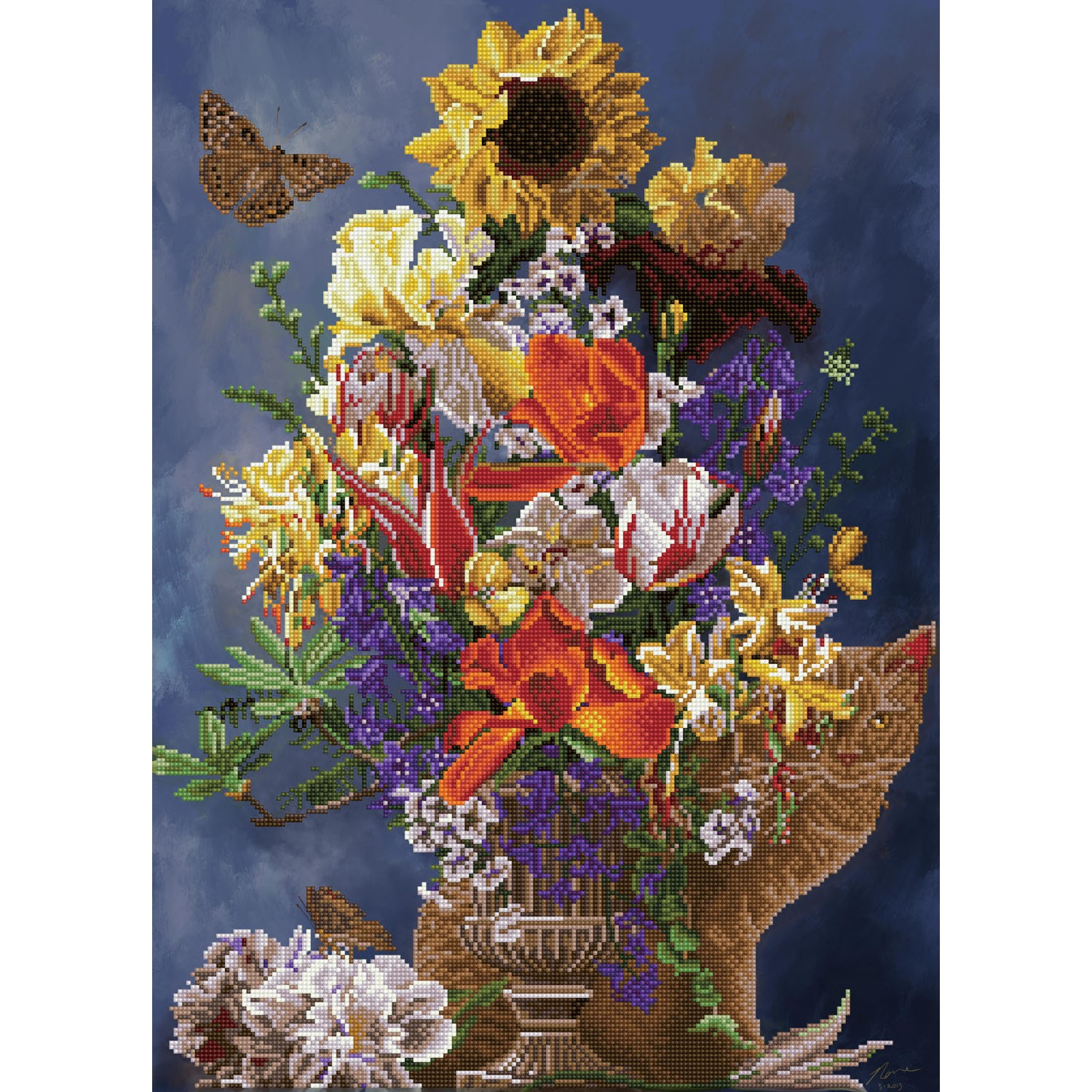 Diamond Dotz Garden in Gold - 20.5" x 28.4"