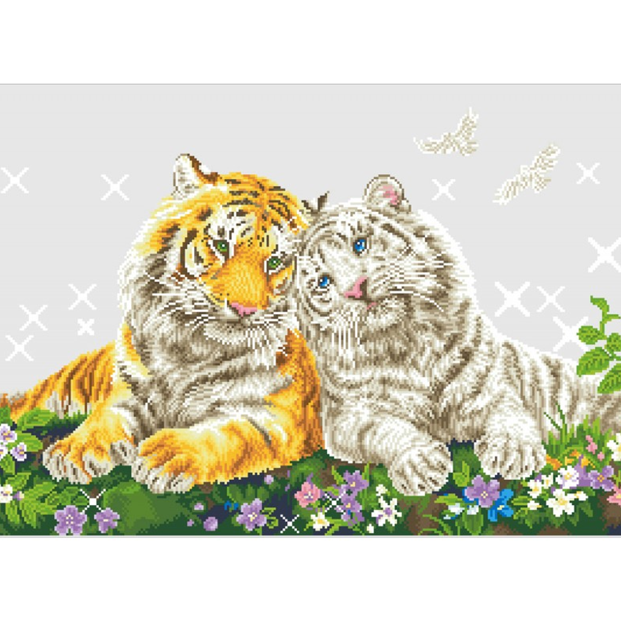 Diamond Dotz Tiger Smooch - 21.7" x 30.3"