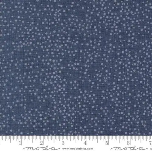 Dotty Thatched Navy 44"/45" Fabric Per Yard Moda Fabrics & Supplies