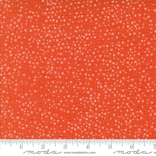 Dotty Thatched Tangerine 44"/45" Fabric Per Yard Moda Fabrics & Supplies