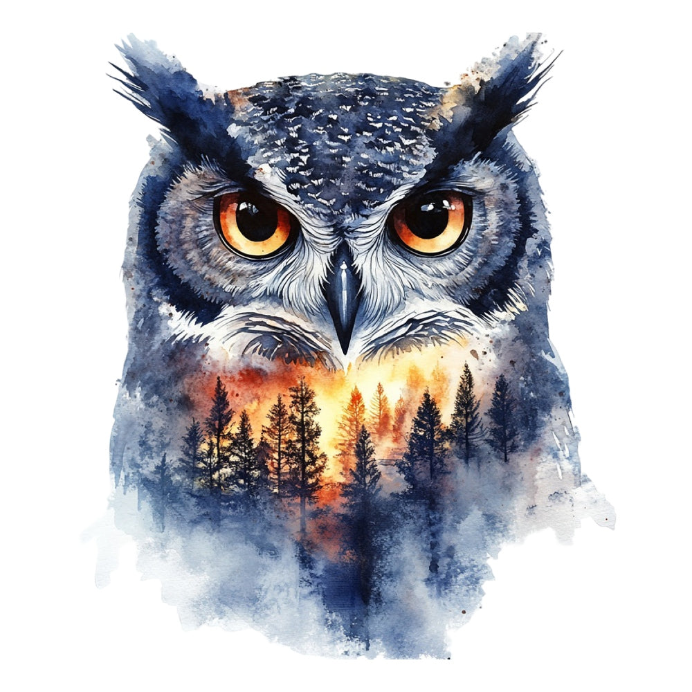 Double Exposure Woodland Animals Fabric Panel 18