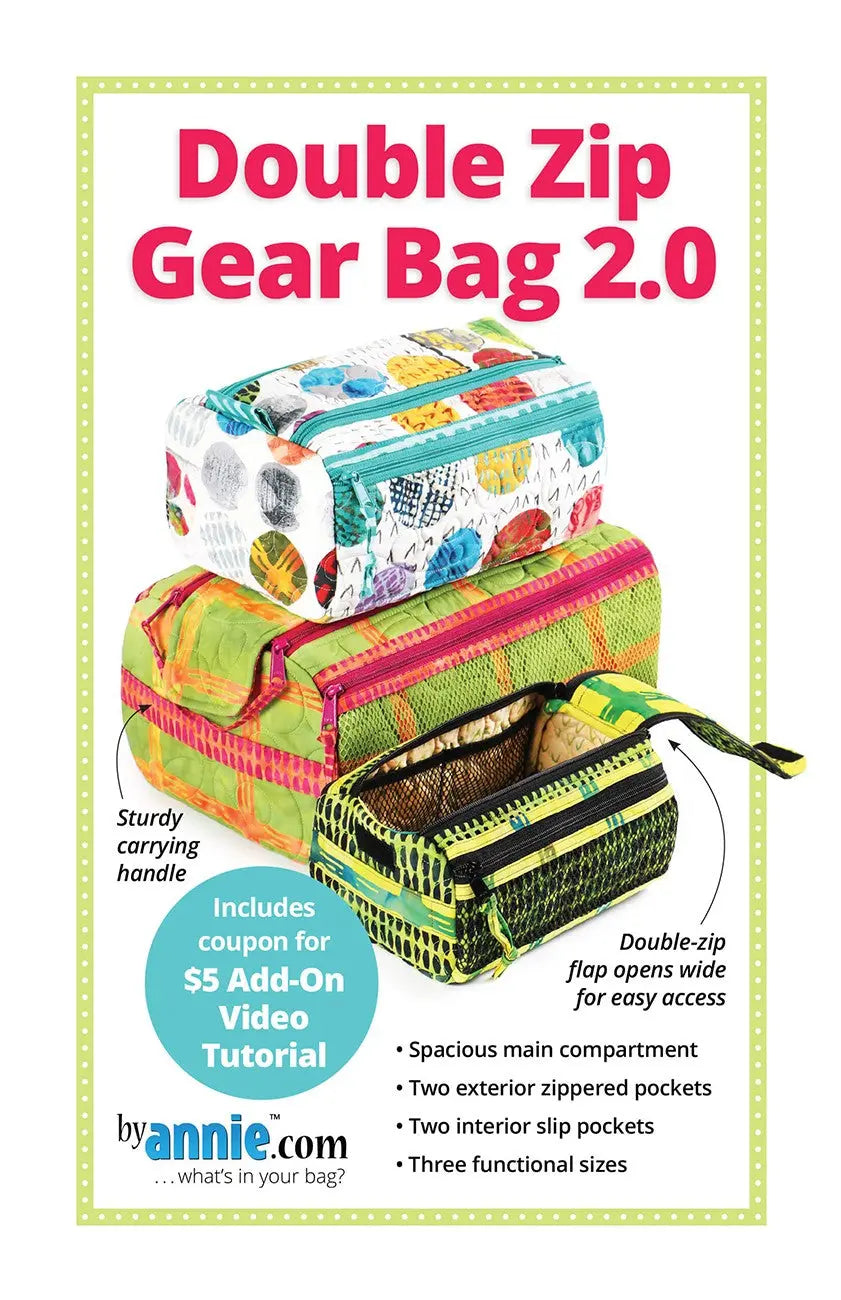 Double Zip Gear Bags 2.0 - Linda's Electric Quilters
